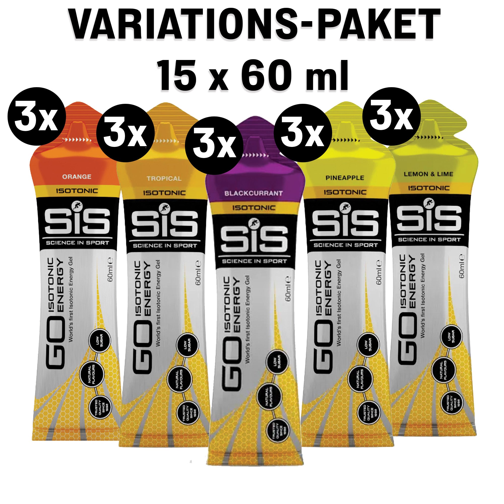 SiS GO Isotonic Energy Gel Variety Pack