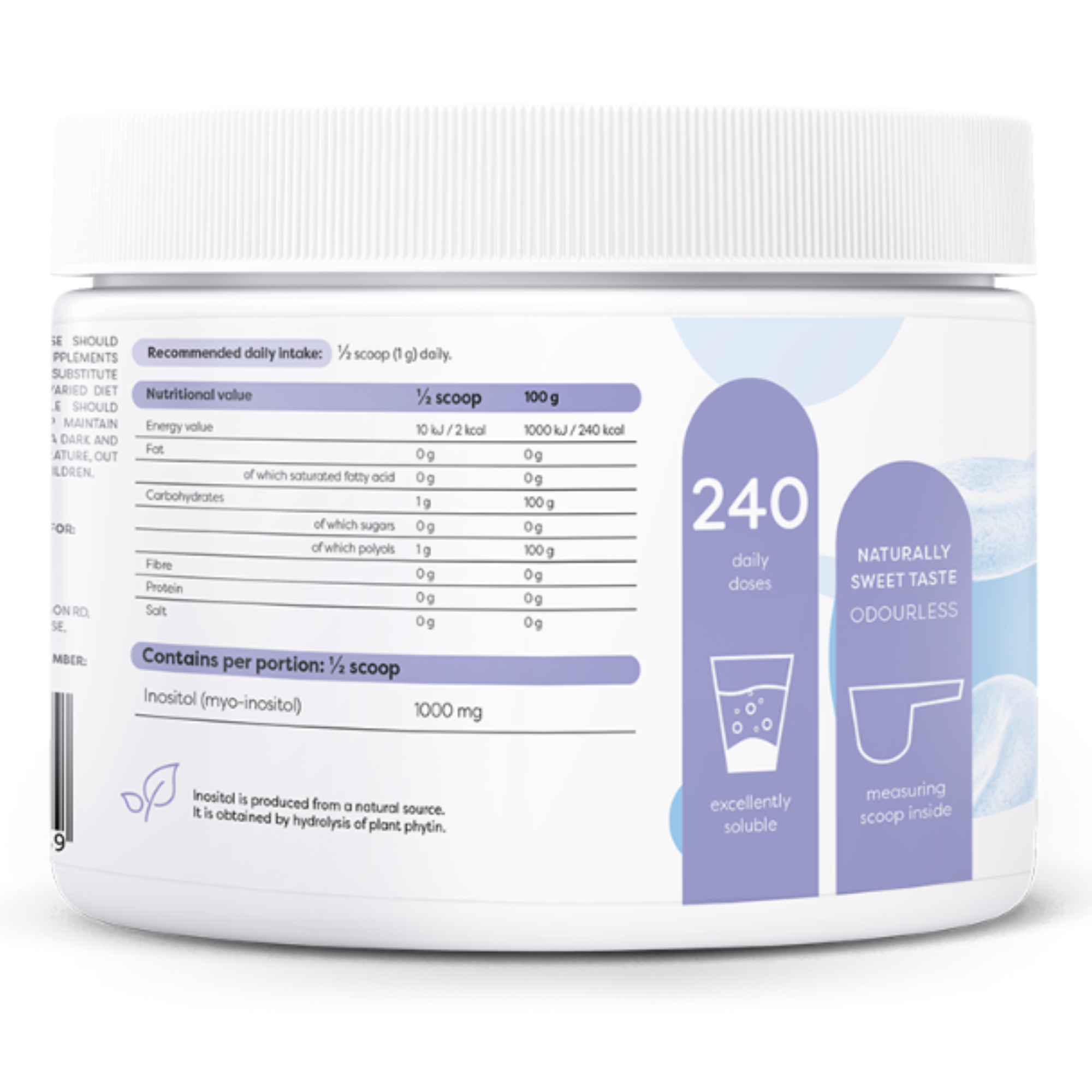 Osavi Inositol Poeder 1000mg | 240g | Osavi