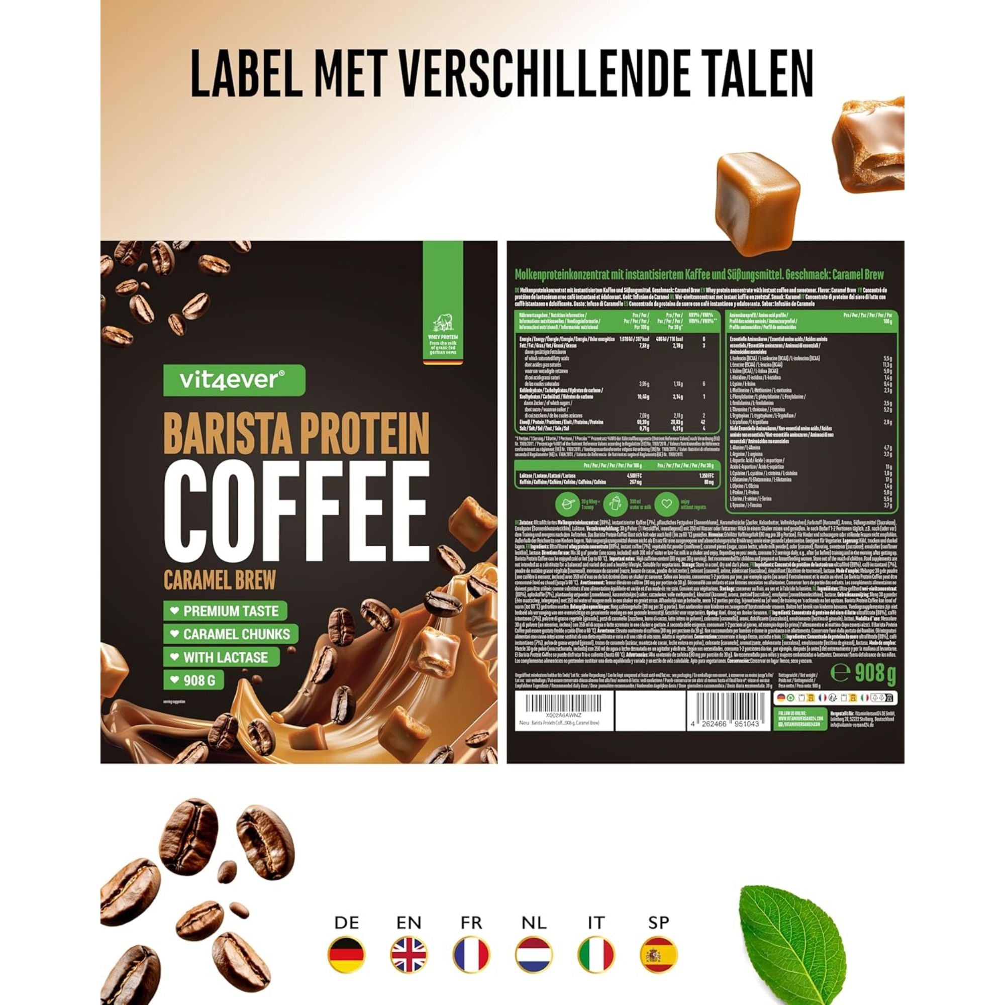 Barista Whey Caramel 908g | Vit4ever