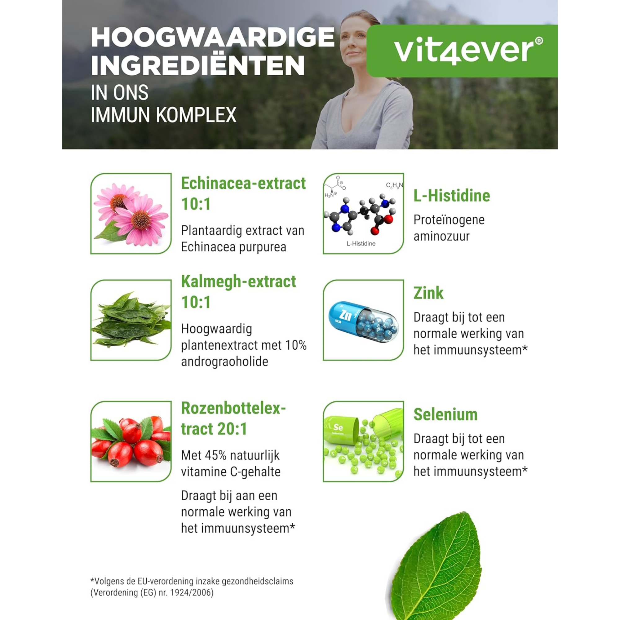 Vit4ever Immuun complex 180 capsules - hooggedoseerd en vegan