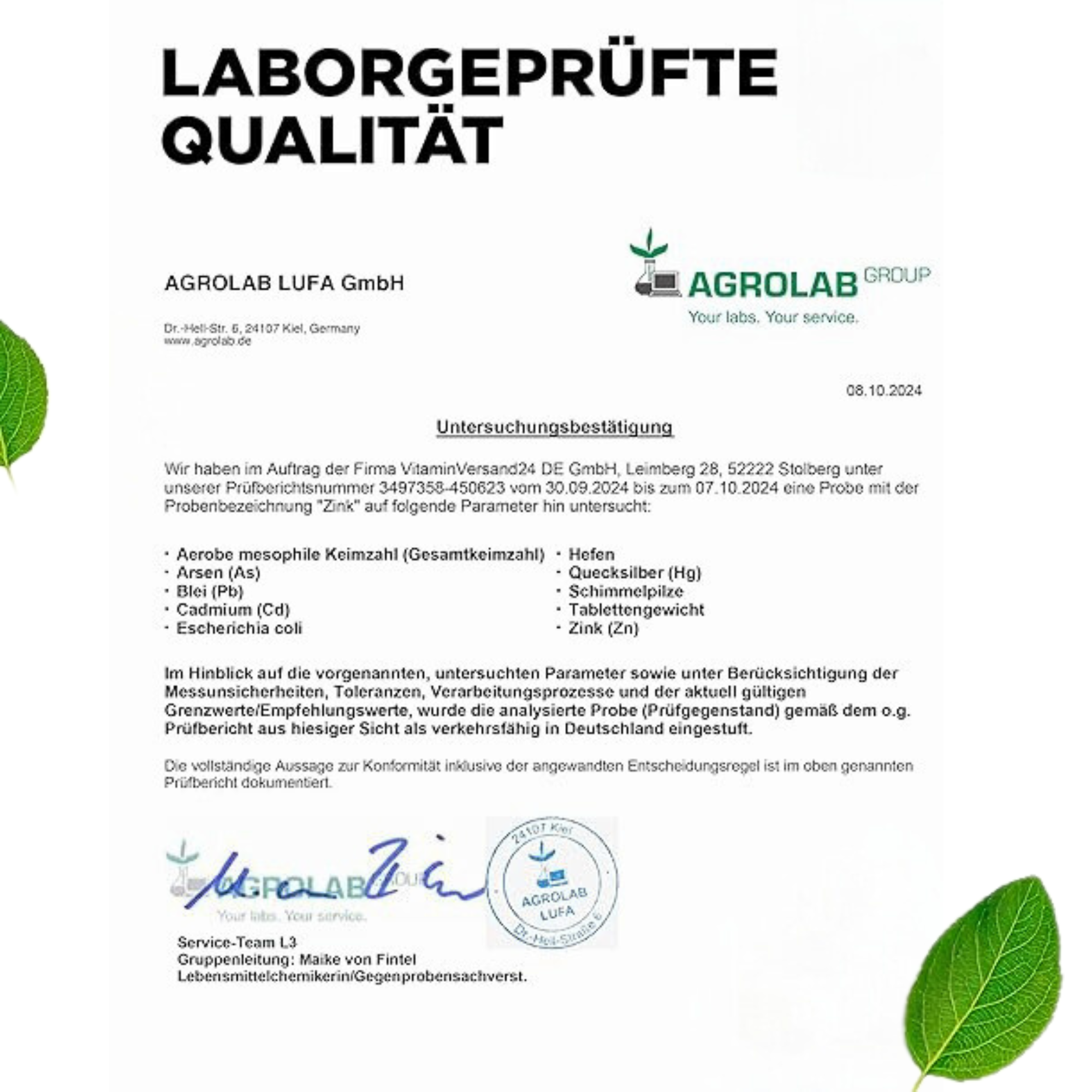 Zink Complex (zinkbisglycinaat, zinkcitraat en zinkgluconaat) | 15mg of 25mg | 365 tabletten | Vit4ever