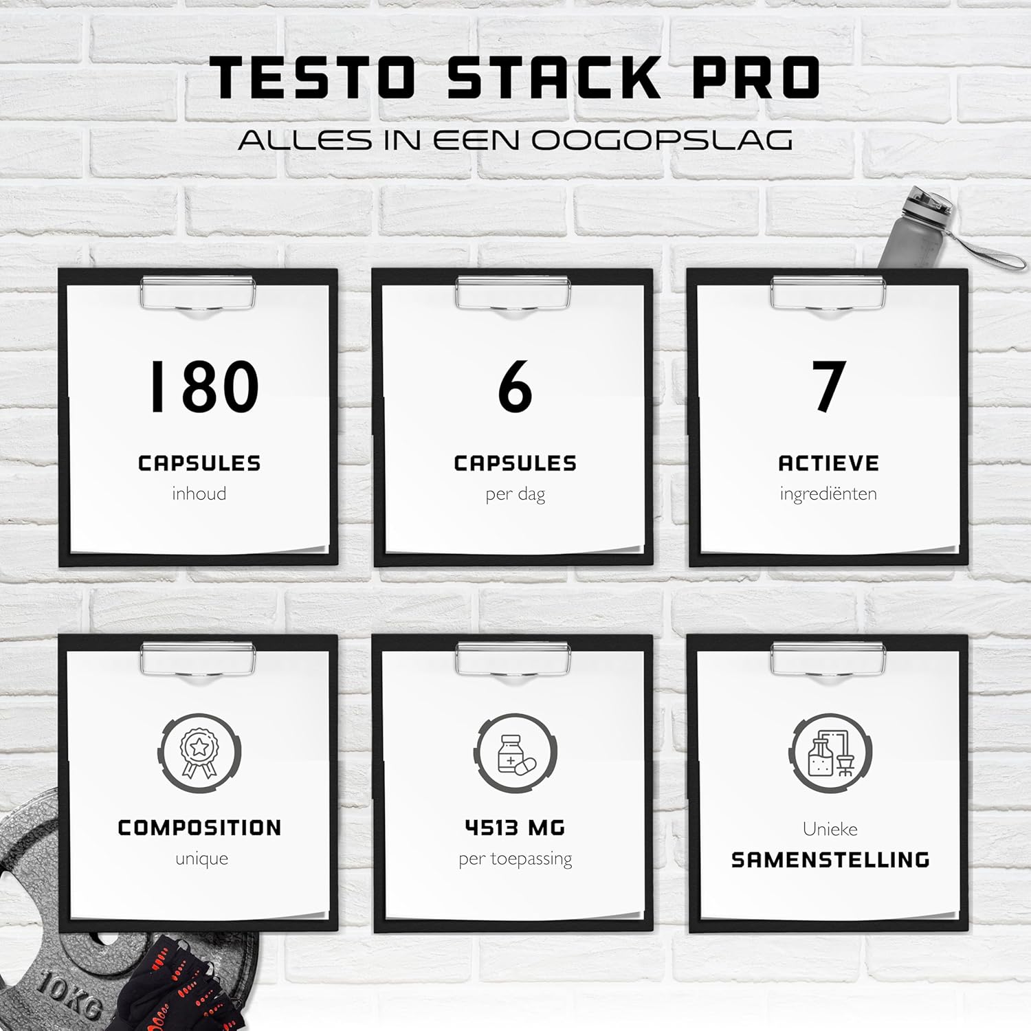 Testo Stack Pro (T-Boost & PCT Formula) | 180 capsules | German Elite Nutrition