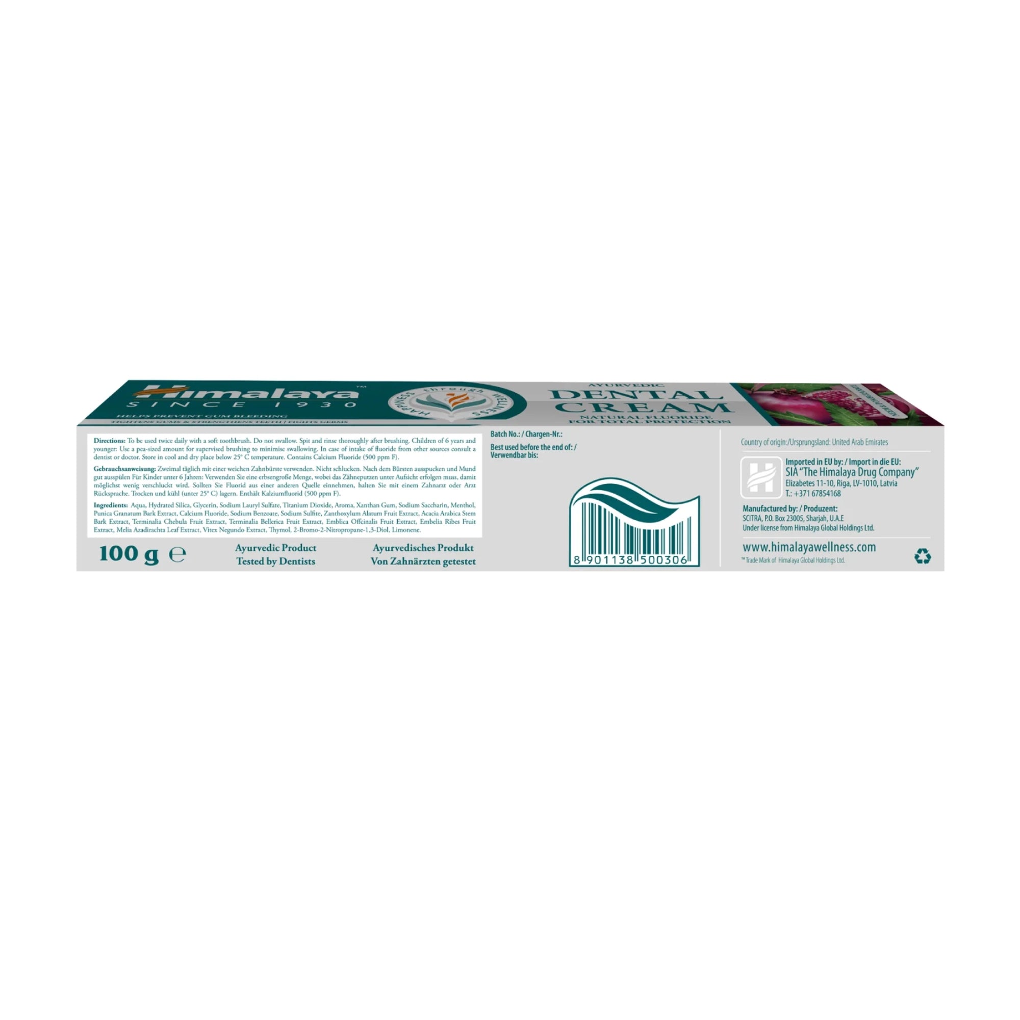 Ayurvedic Dental Cream with Natural Fluoride | 100 gram | Himalaya