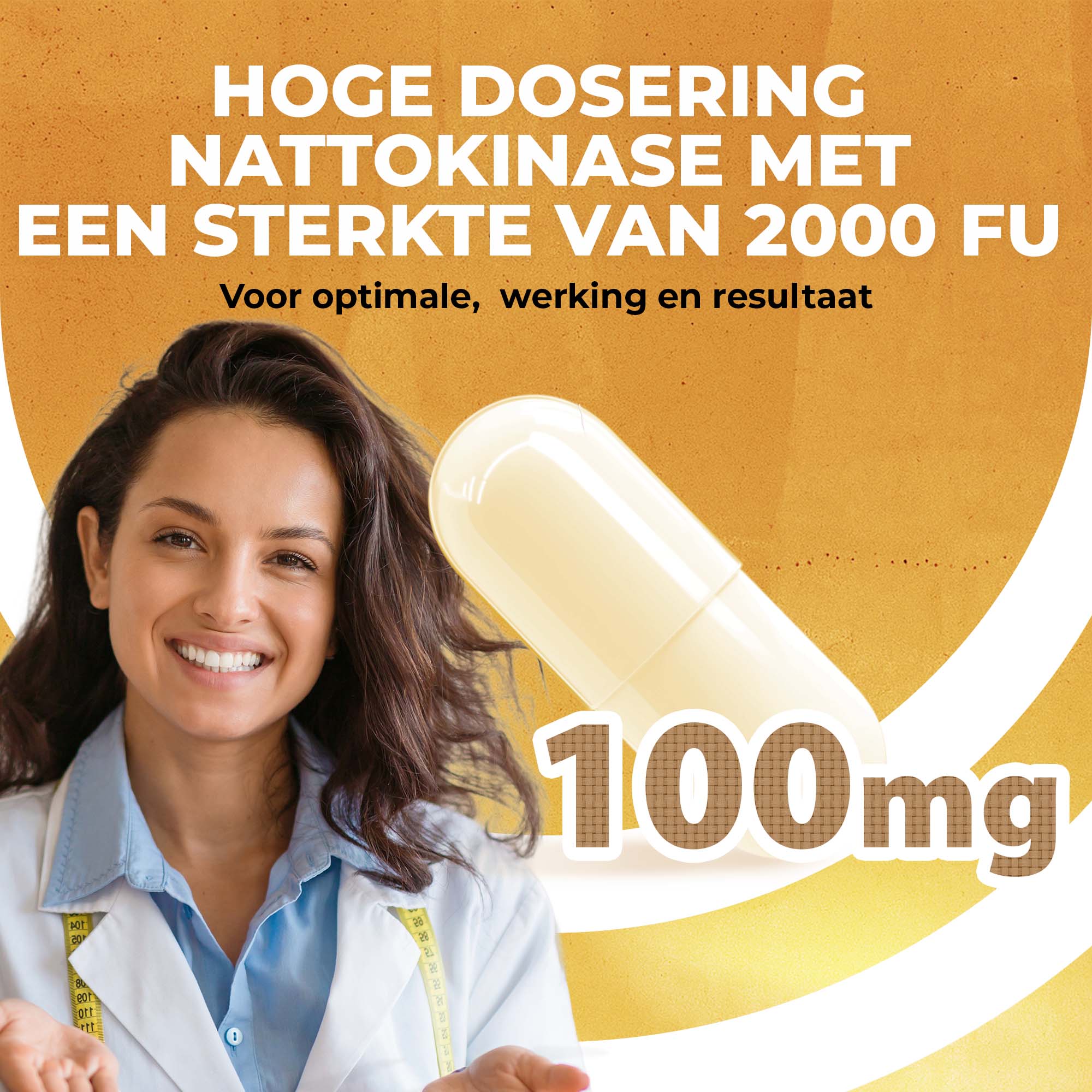 Nattokinase 100 mg 20.000 FU/g | 365 Capsules | LUTO Supplements