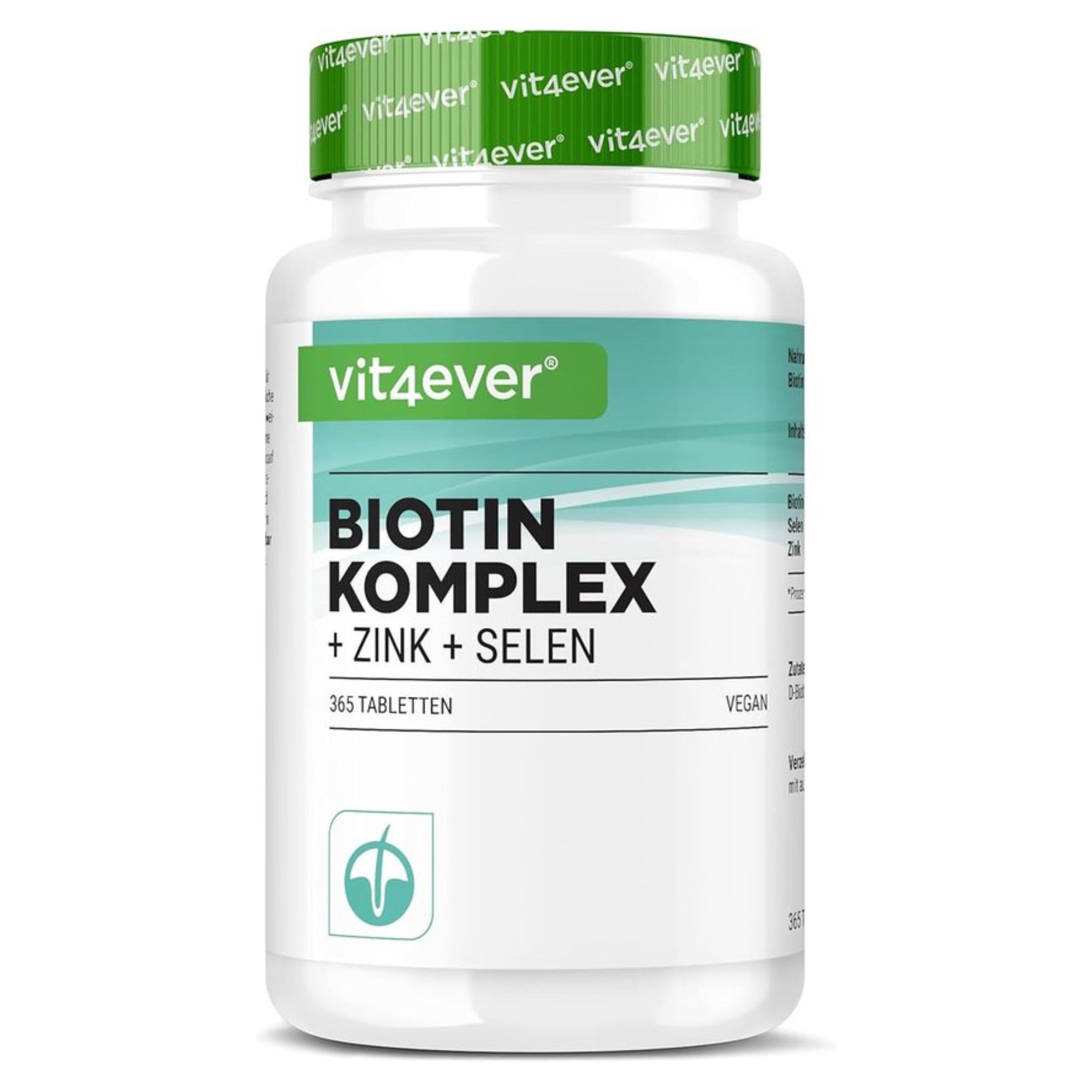 Biotine + Zink + Selenium | 365 Tabletten | Vit4ever