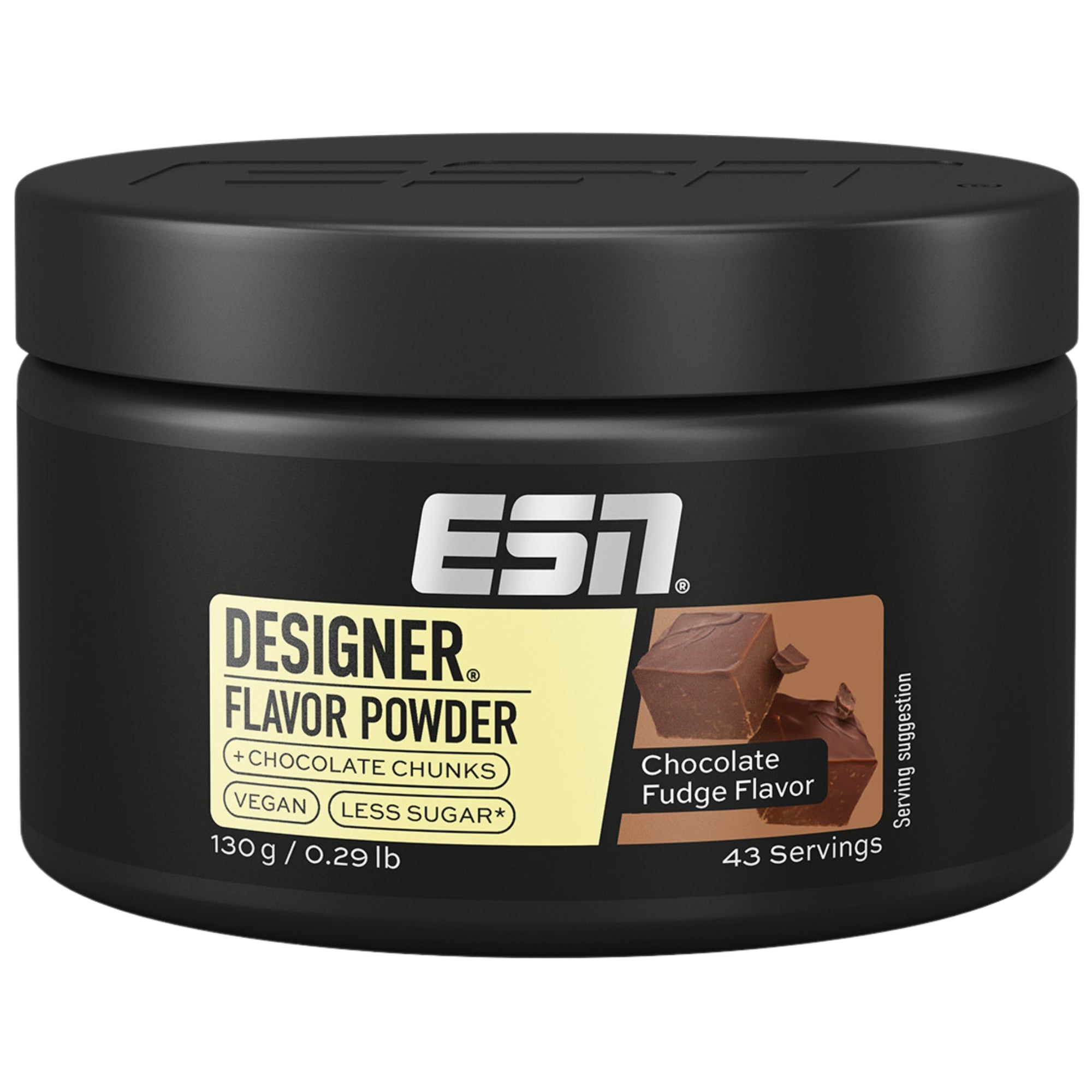 ESN Designer Flavor Powder Chocolate Fudge 130g - sportsupplement | kopen in Nederland en België
