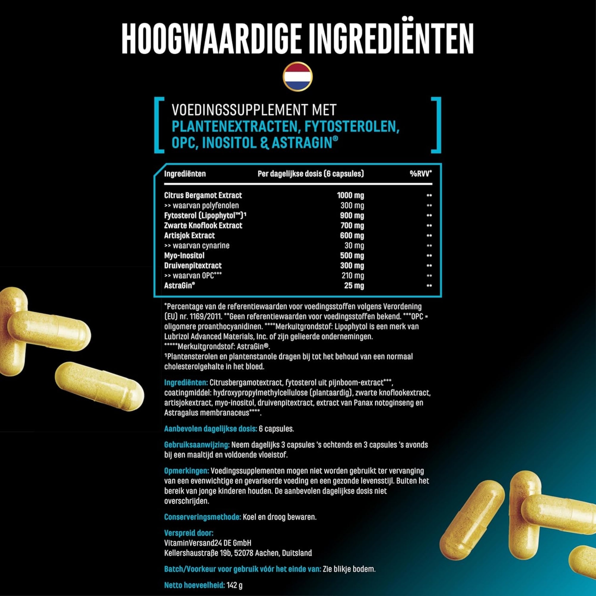 Cholesterin Control | 180 capsules | German Elite Nutrition
