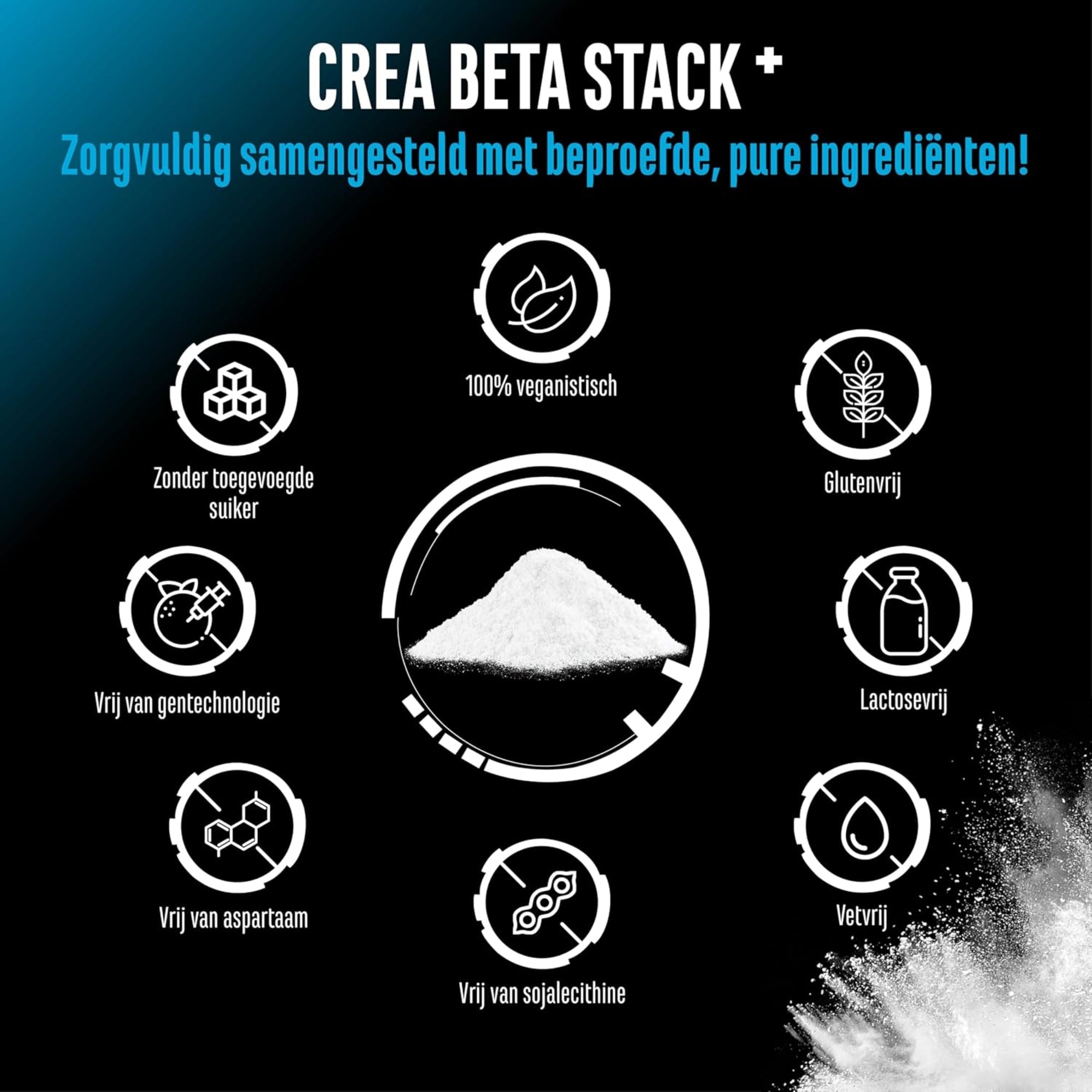 Crea Beta Stack+ (Kreatin + Beta-Alanin) | 750 g | German Elite Nutrition