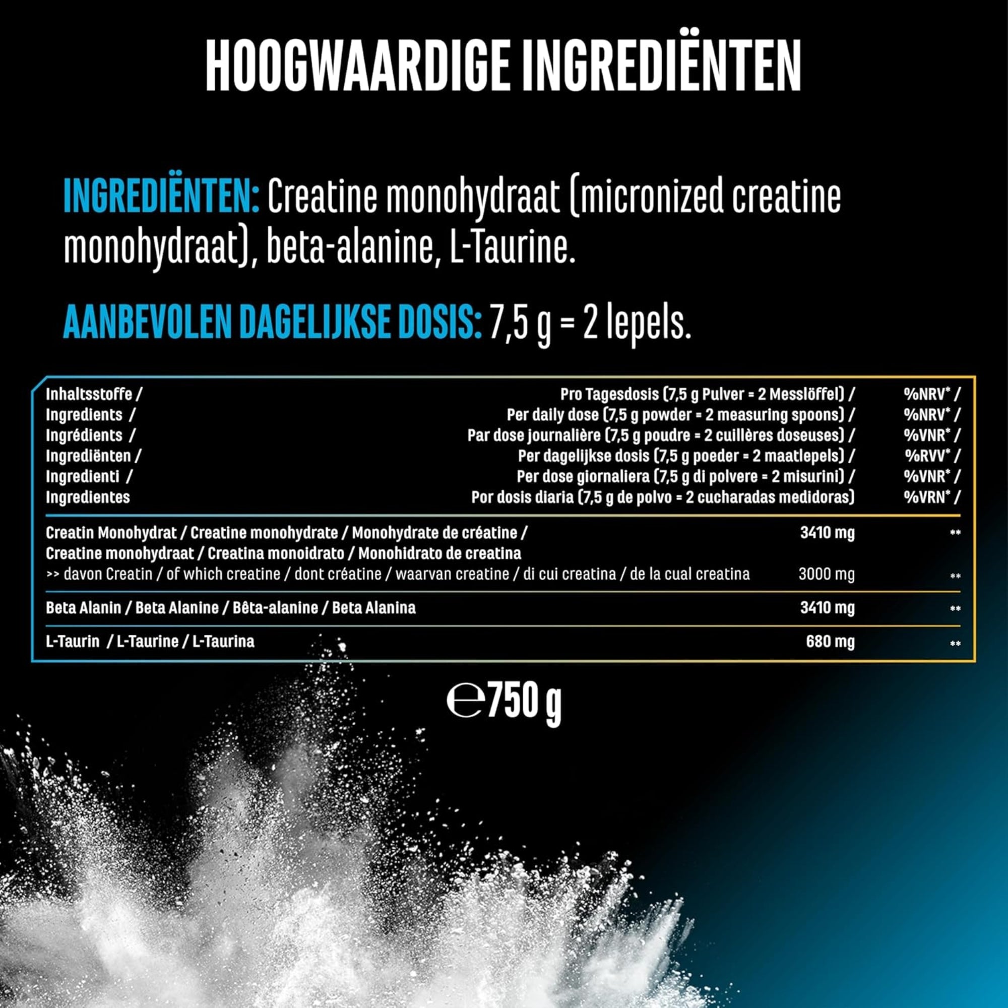 Crea Beta Stack+ (Kreatin + Beta-Alanin) | 750 g | German Elite Nutrition