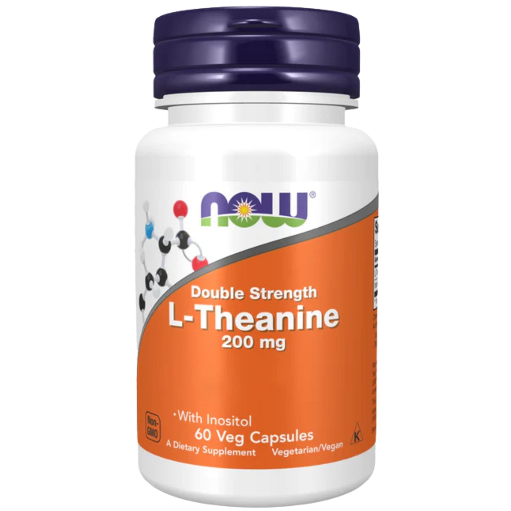 NOW Foods L-Theanine 200 mg met inositol 60 capsules - voedingssupplement | kopen in Nederland en België