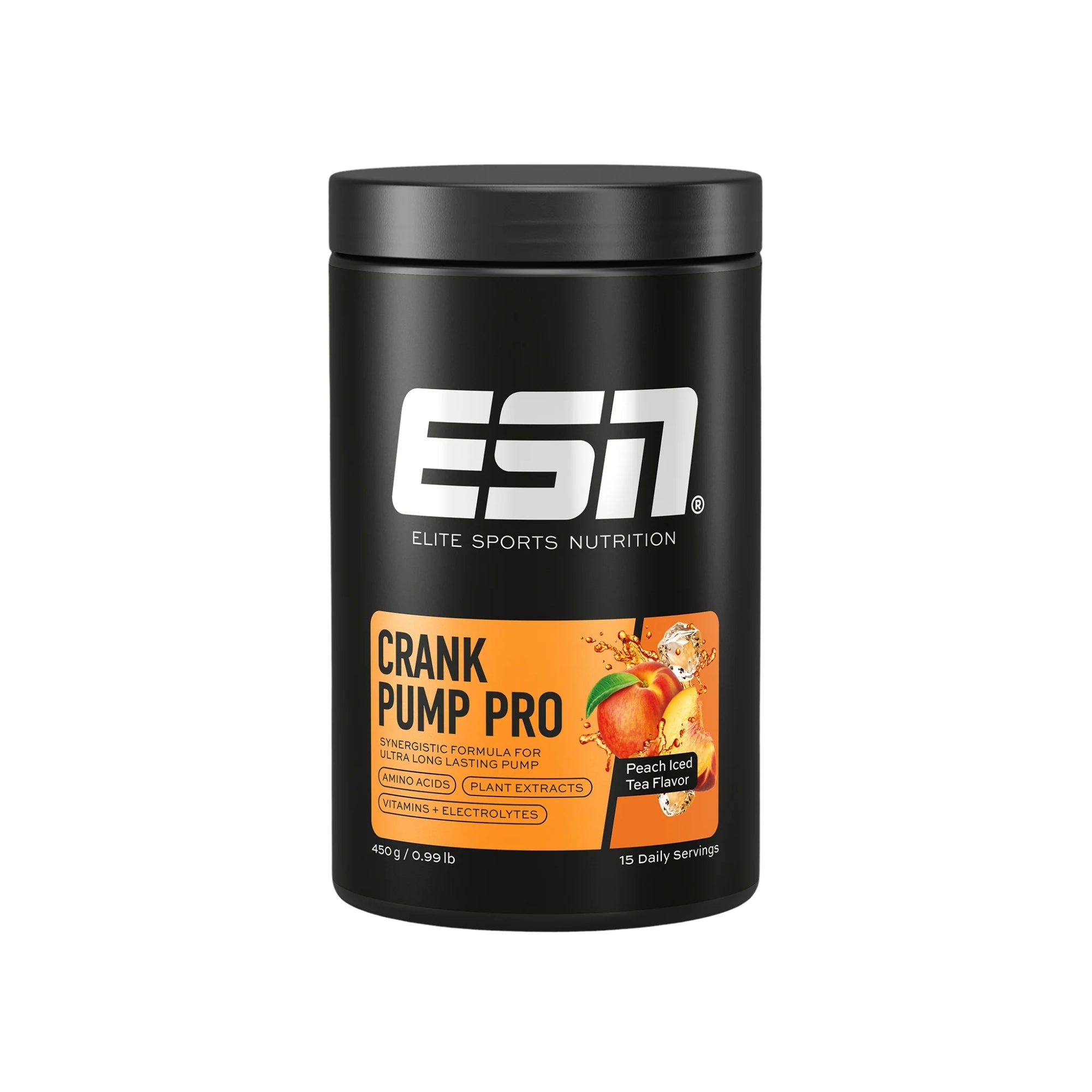 Crank Pump Pro | Koffeinfreies Pre-Workout-Produkt | 450 g | ESN
