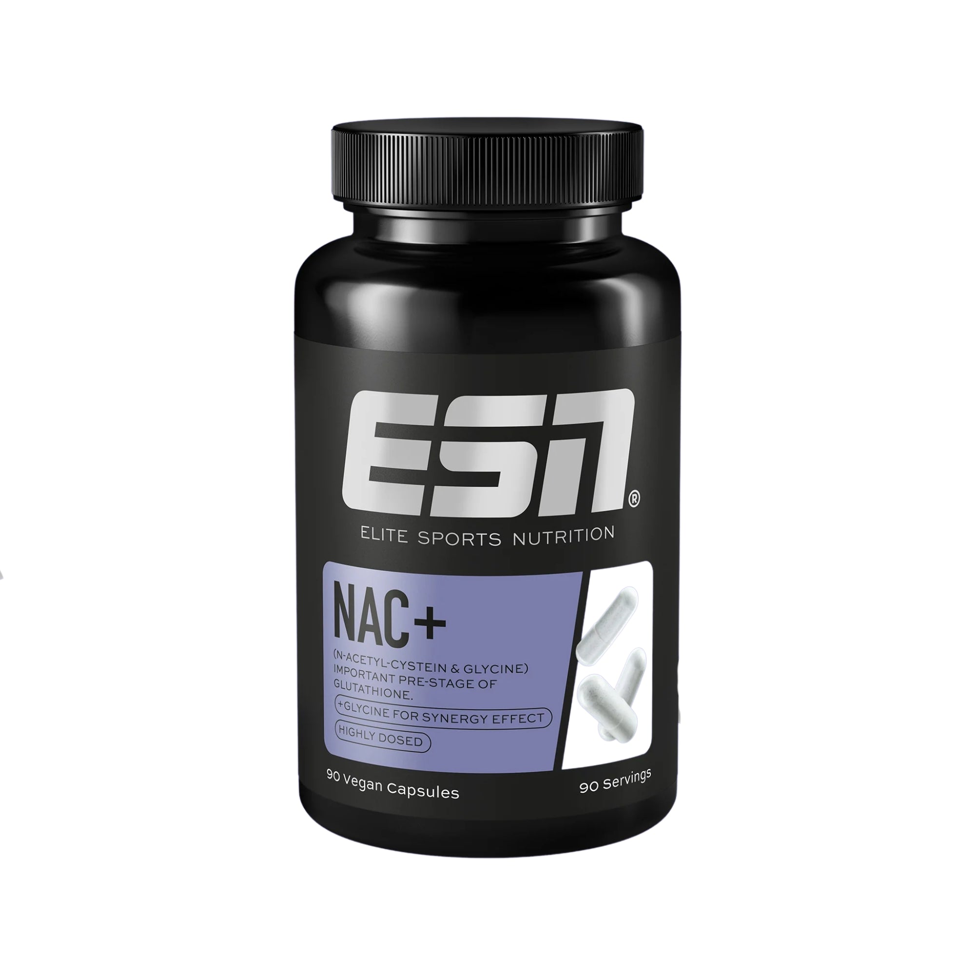 NAC+ (N-Acetyl-L-Cysteïne + L-Glycine) | 90 capsules | ESN