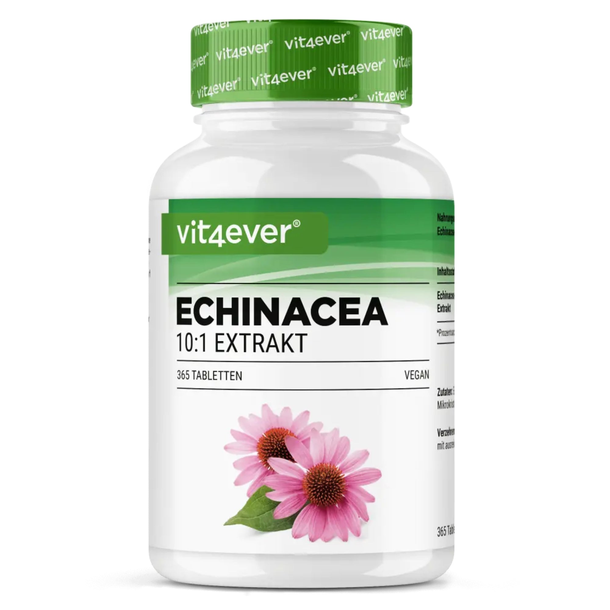 Echinacea (Echinacea purpurea-extract) 500mg | 365 tabletten | Vit4ever