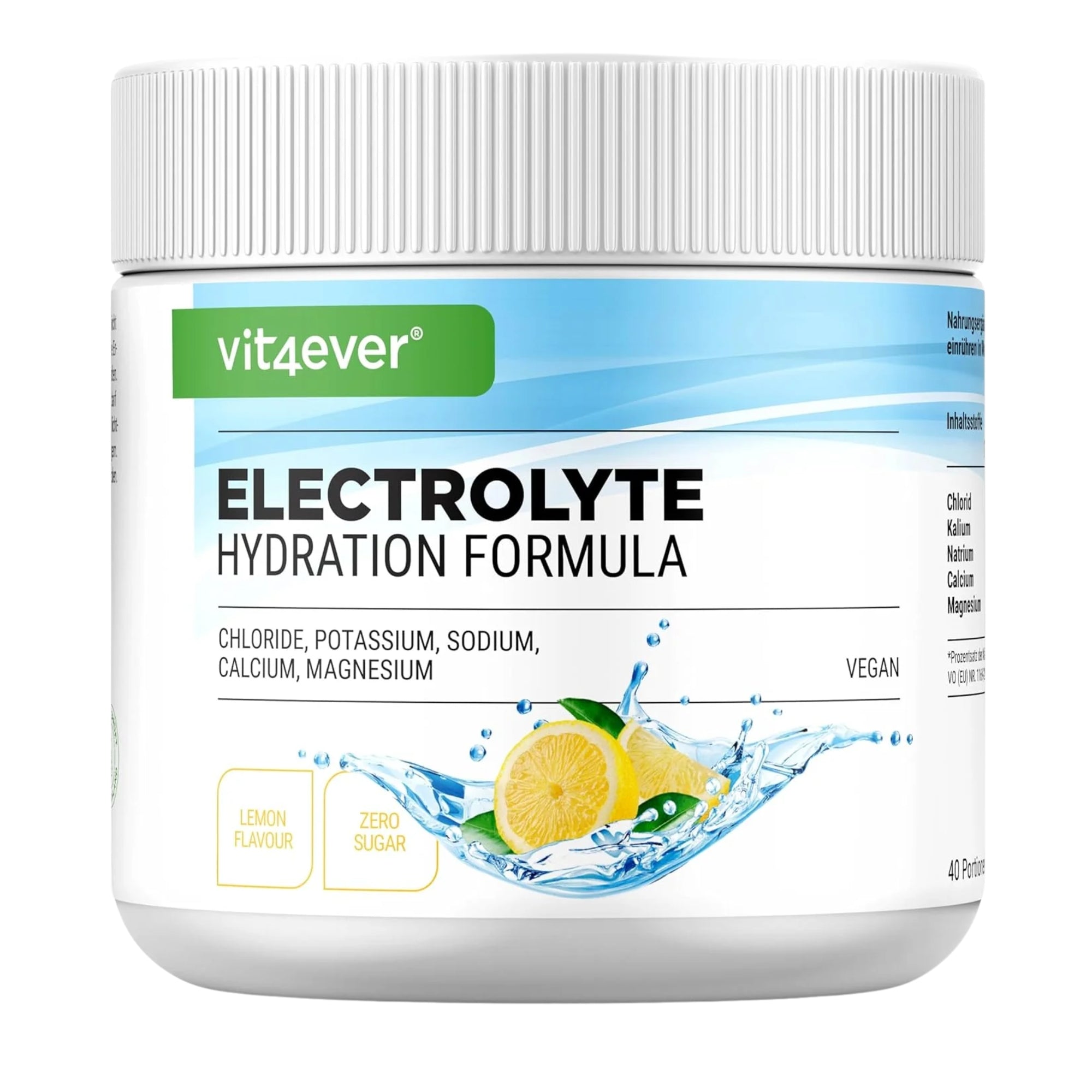 Elektrolyten hydratatiepoeder smaak citroen vit4ever