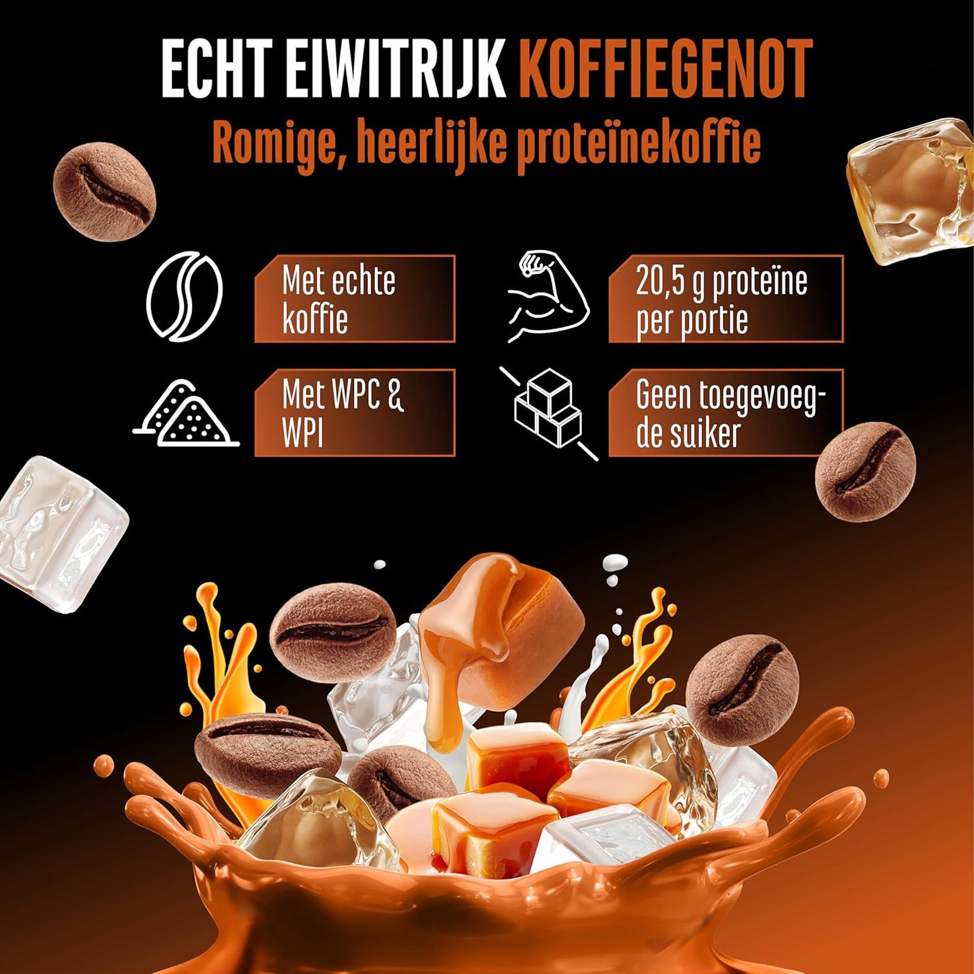 German Elite Nutrition Wheypresso Protein Coffee - productverpakking van sportsupplement