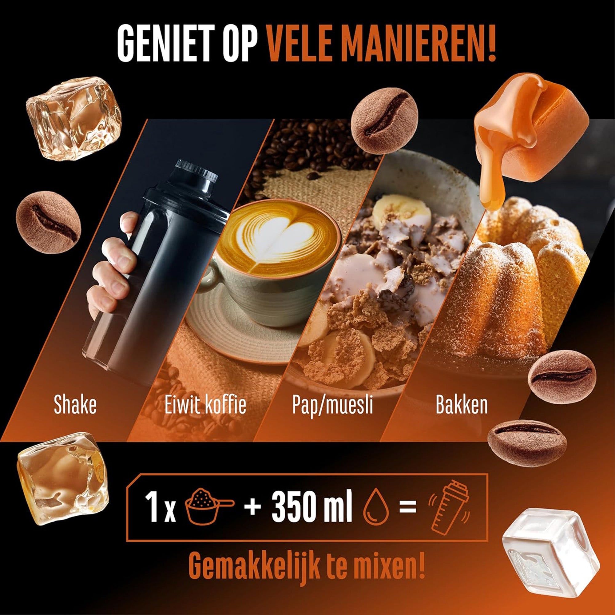 German Elite Nutrition Wheypresso Protein Coffee sportsupplement van hoge zuiverheid