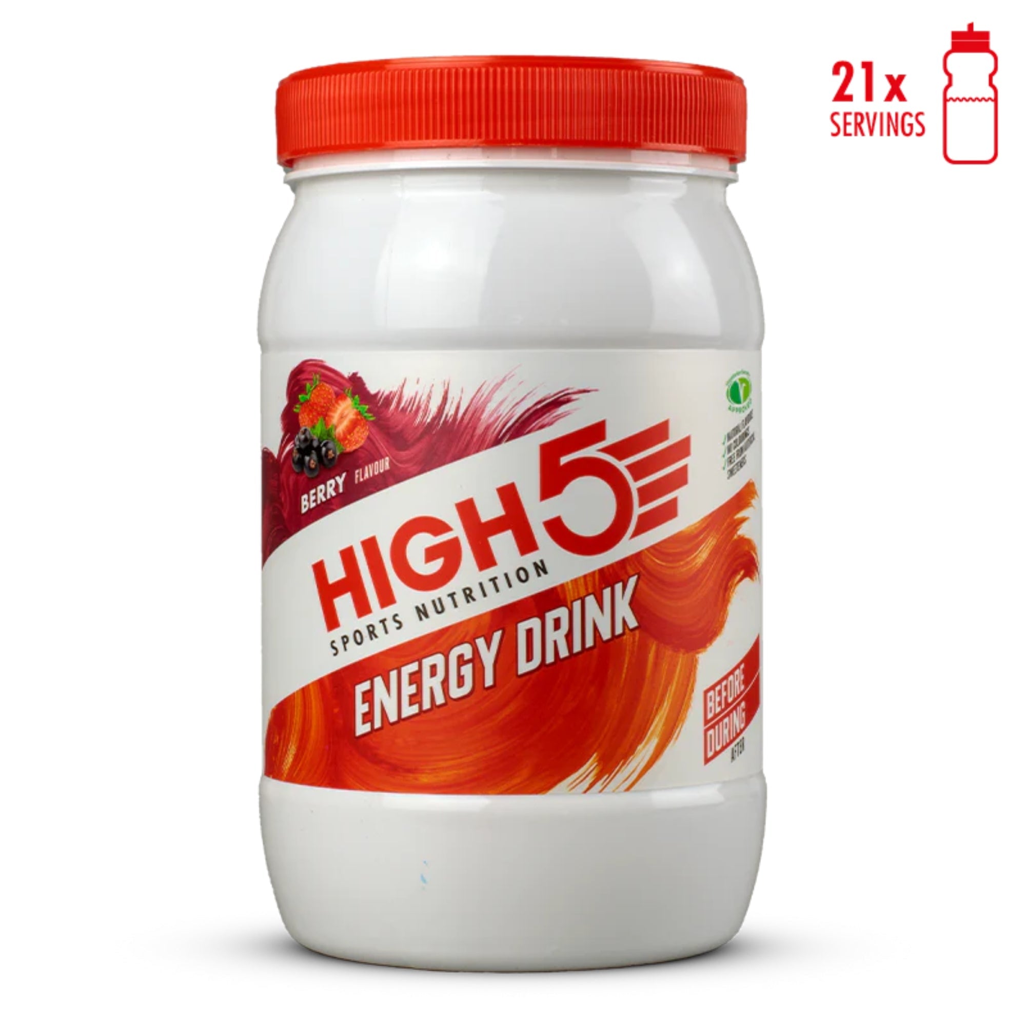 HIGH5 Energy Drink Berry | Koolhydraat-elektrolytenpoeder