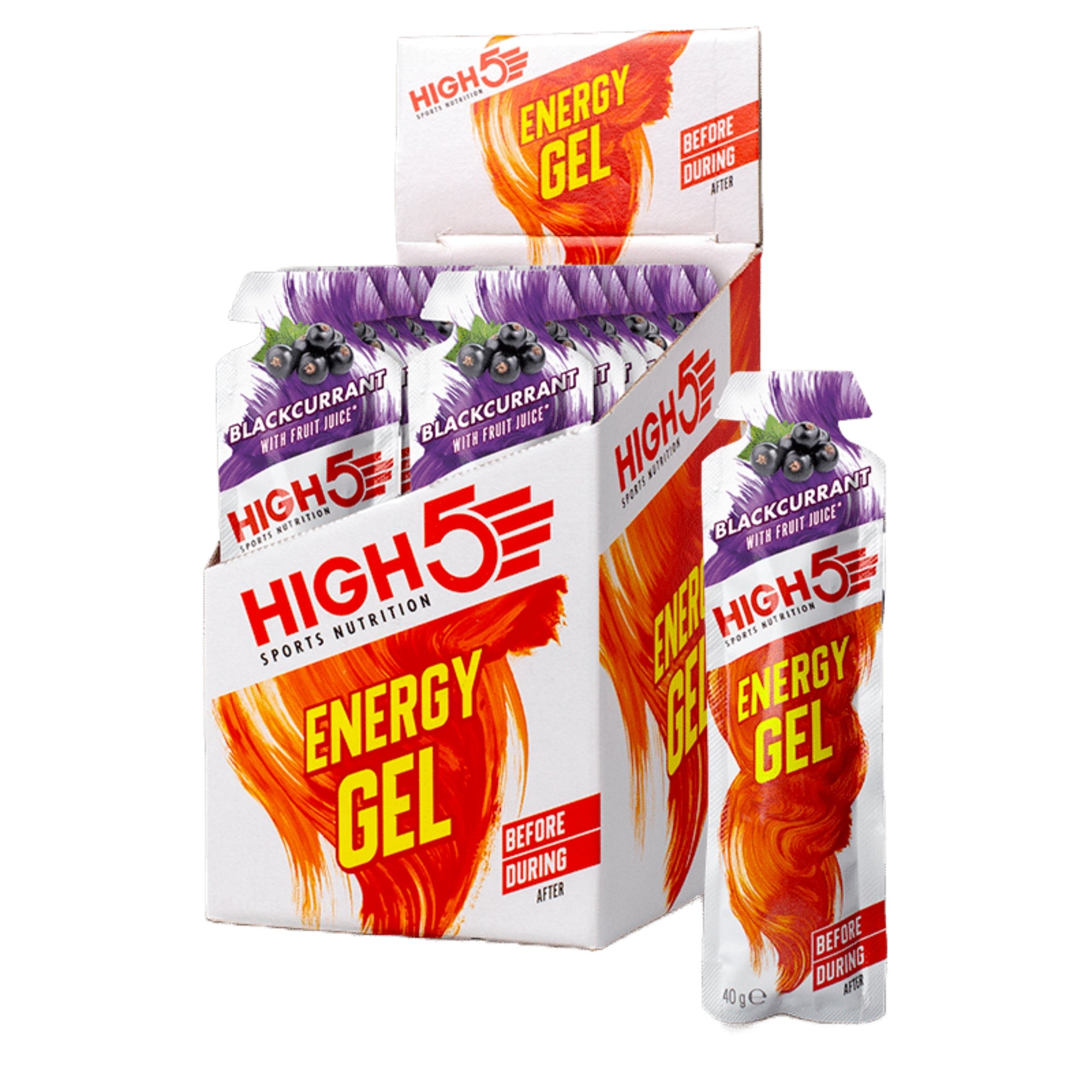 Blackcurrant High5 Energy Gel 20 x 40 gr
Energiegels