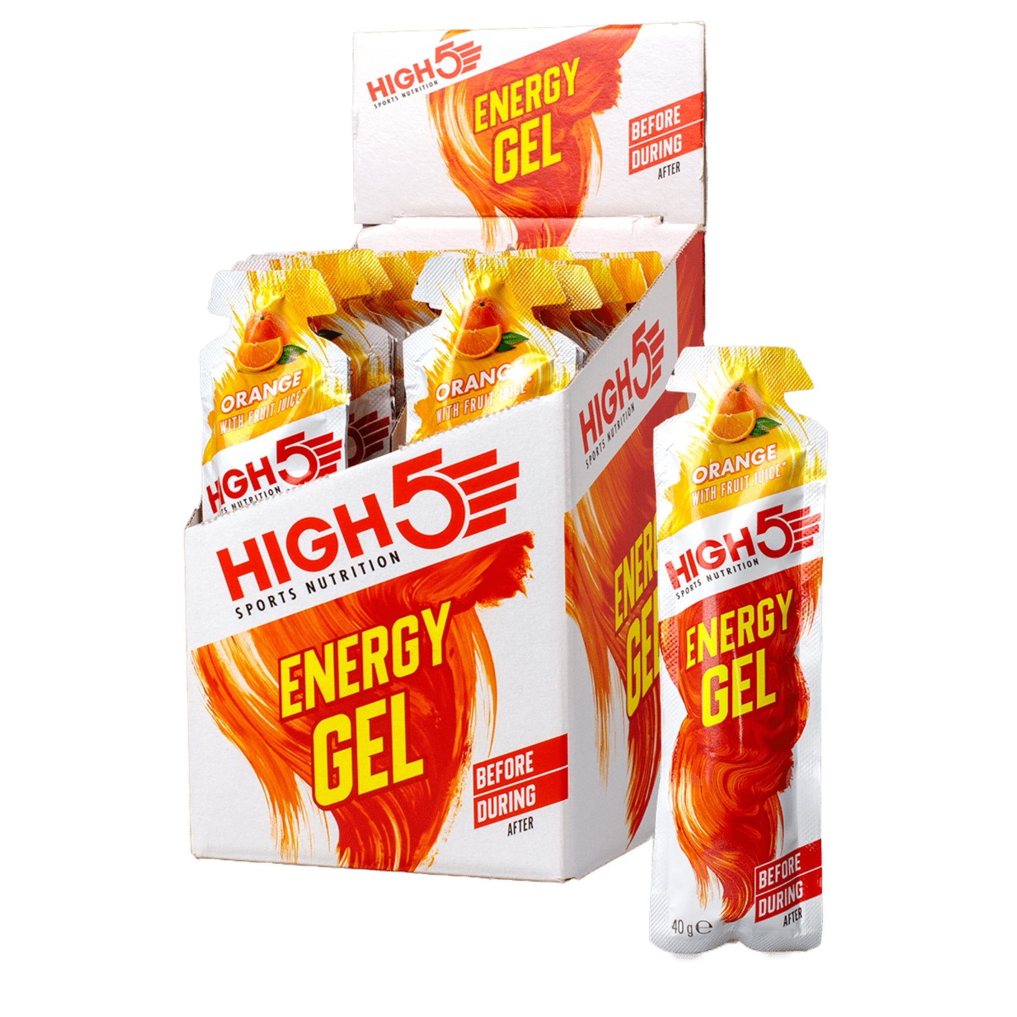 Orange High5 Energy Gel 20 x 40 gr
Energiegels