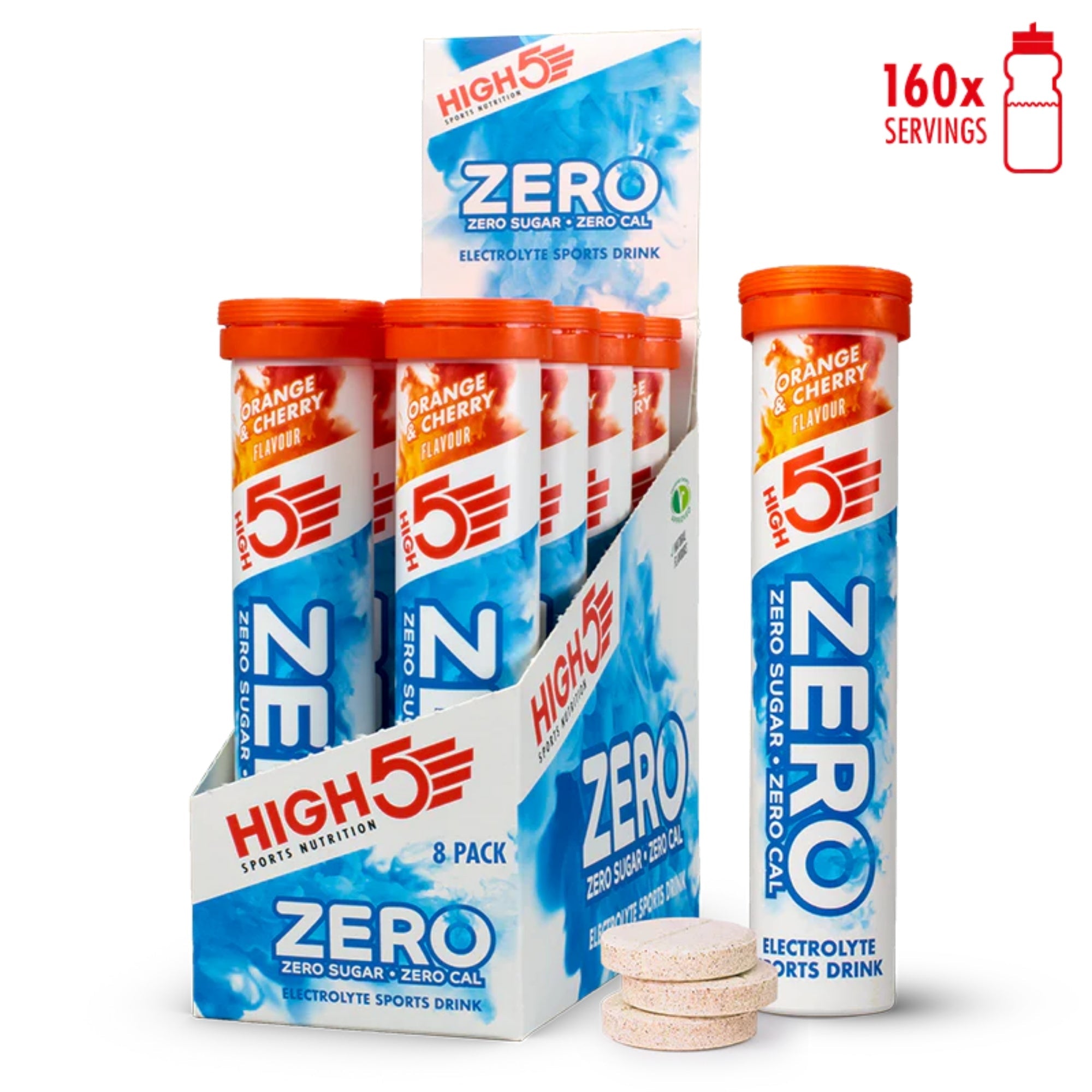 HIGH5 ZERO Orange & Cherry | elektrolyten bruistabletten