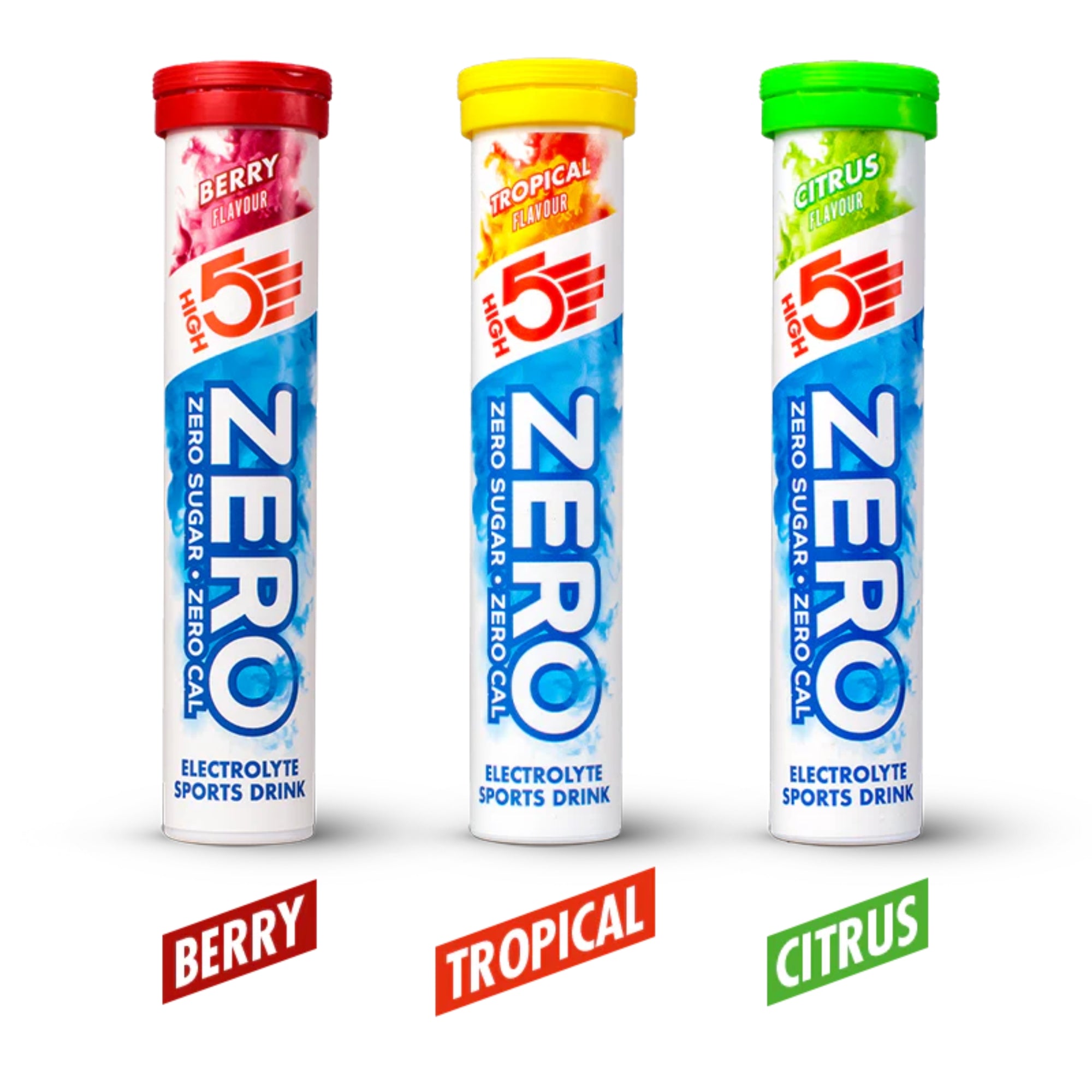 ZERO Elektrolyten bruistabletten Mixed Flavours | 3 x 20 tabletten | HIGH5