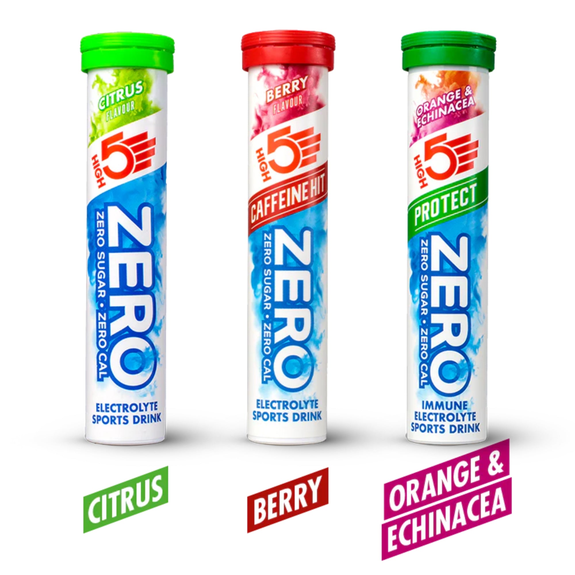 ZERO Elektrolyten bruistabletten Variety Pack | 3 x 20 tabletten | HIGH5