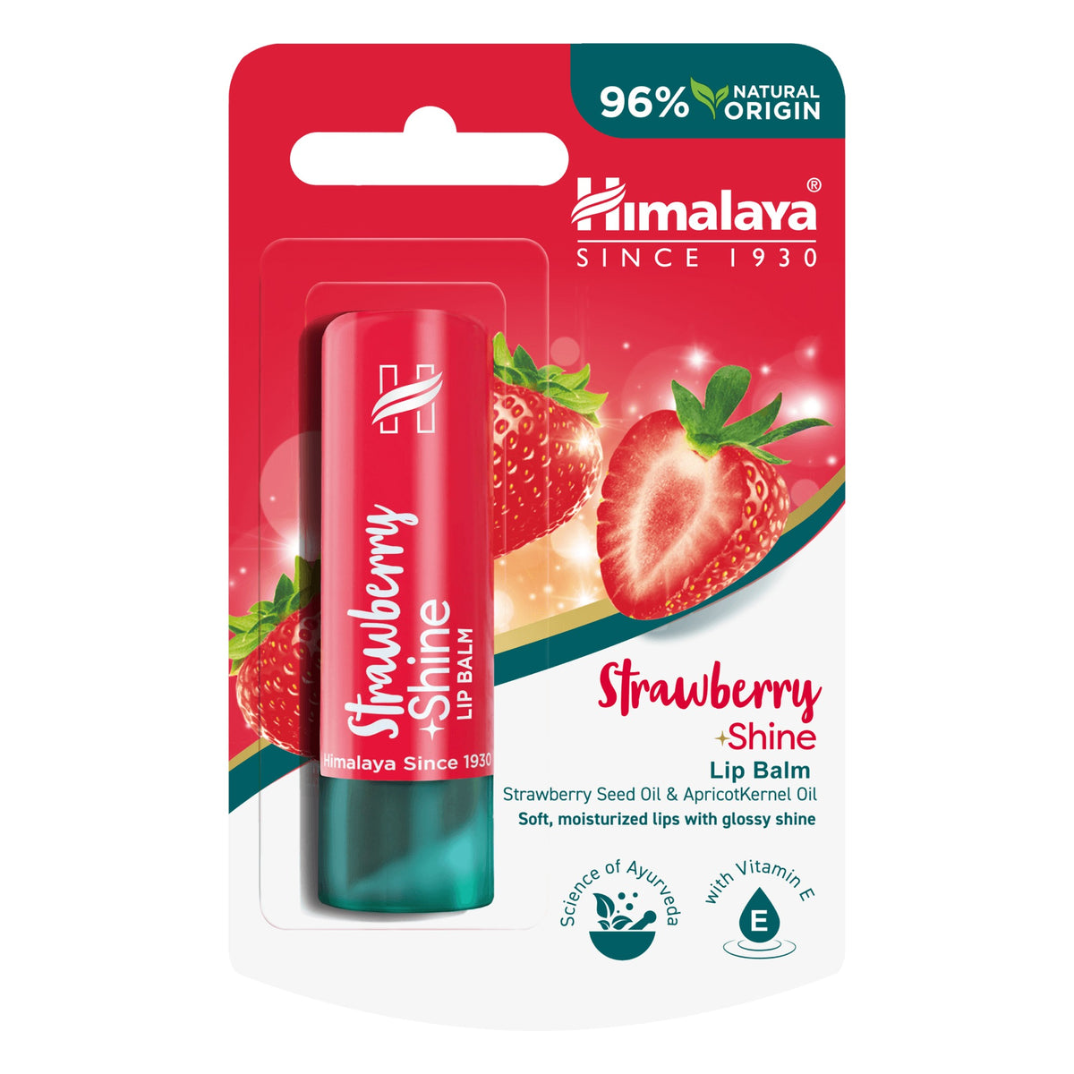 Strawberry Shine Lip Balm - 4,5 g - Himalaya