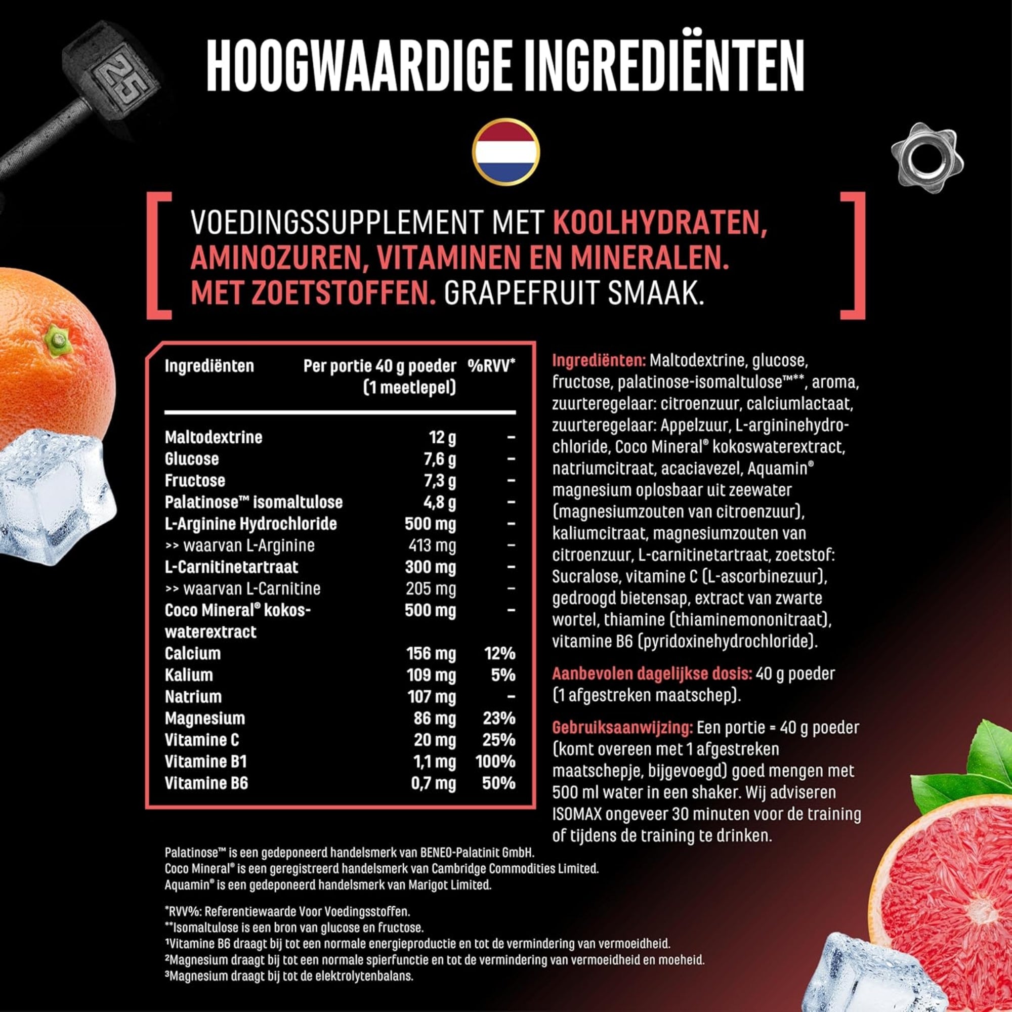ISOMAX Endurance & Recovery Drink | 1000 g | German Elite Nutrition