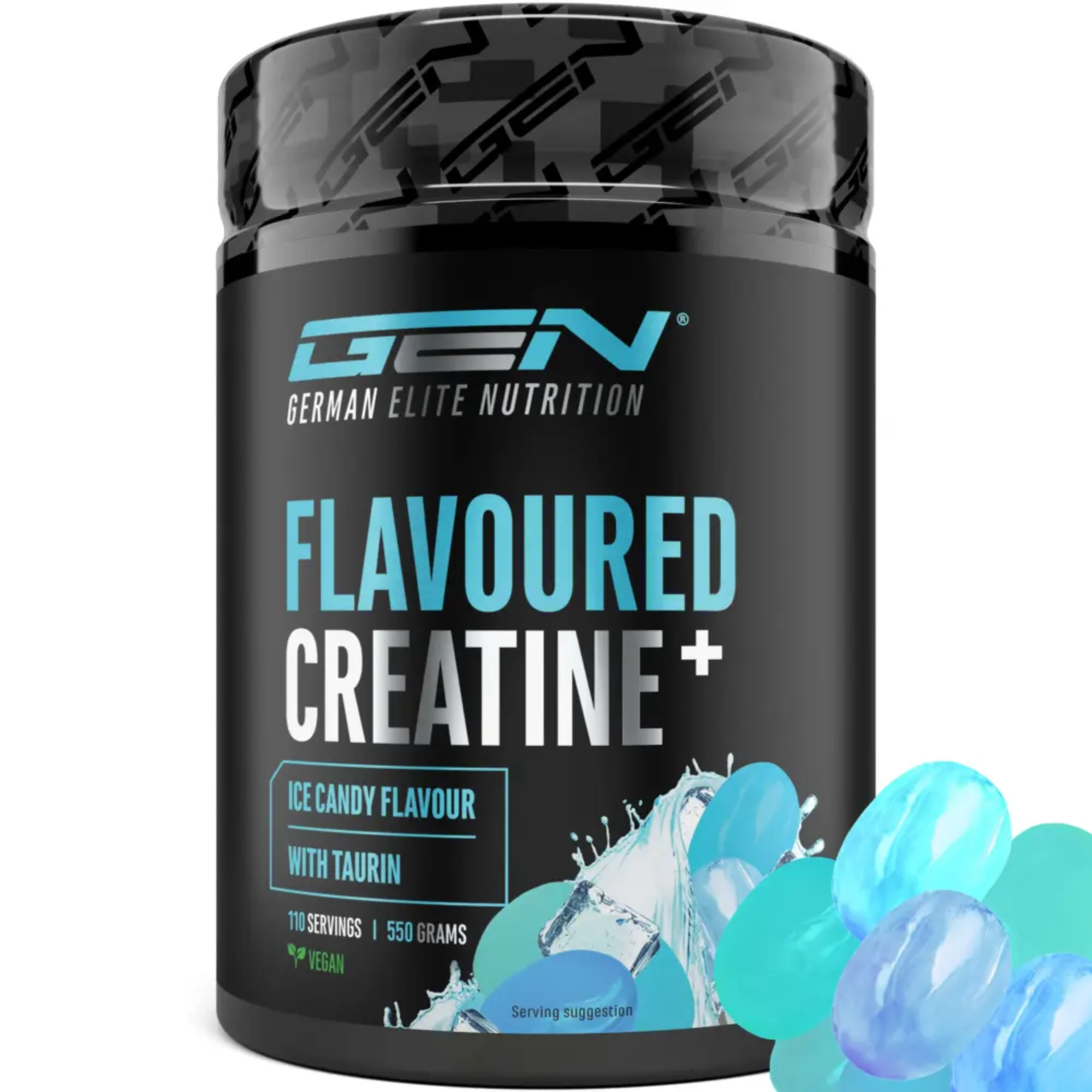 Flavoured Creatine+ (Creatinmonohydrat & Taurin) | 550 g | German Elite Nutrition