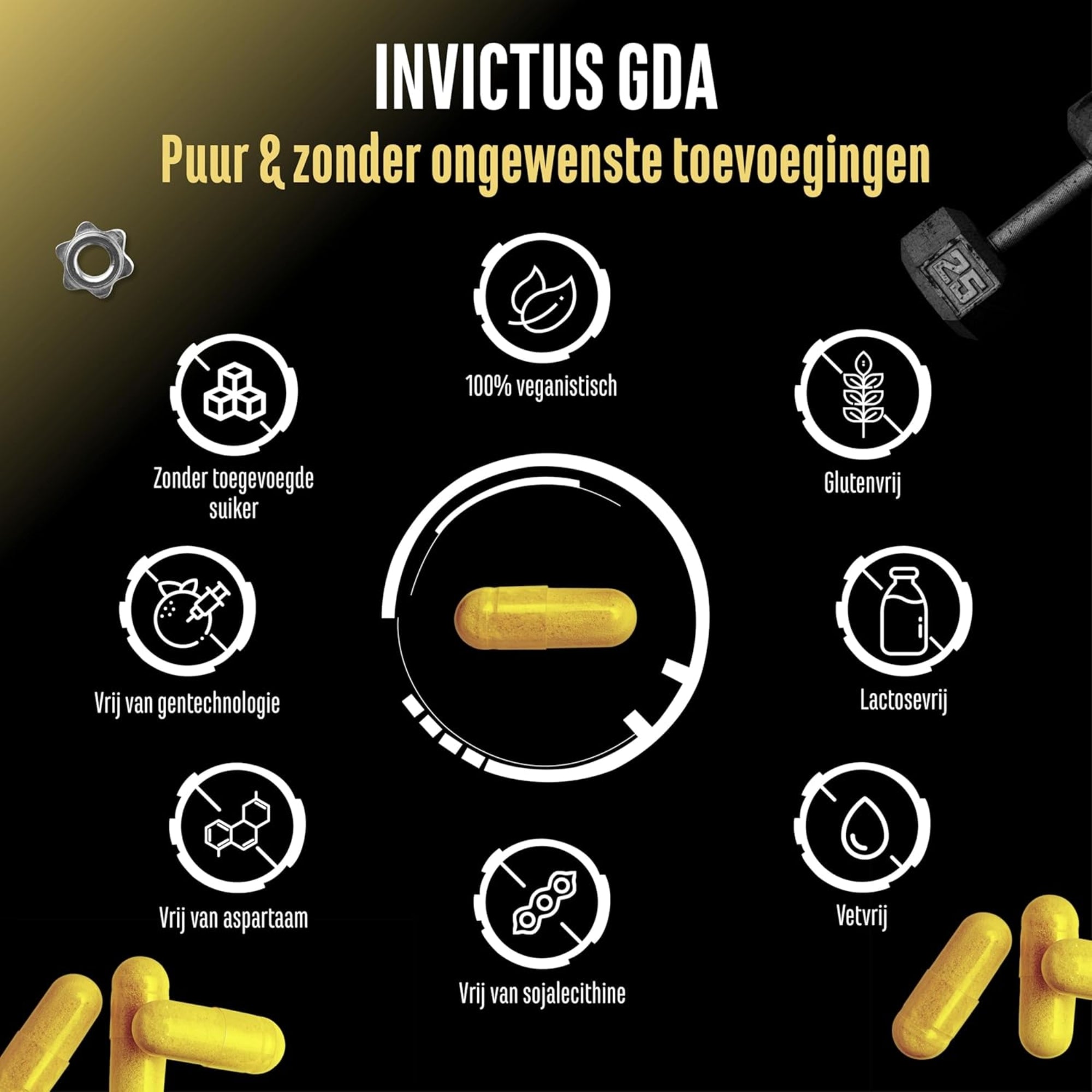 Invictus GDA (Glukoseformel) | 120 Kapseln | German Elite Nutrition