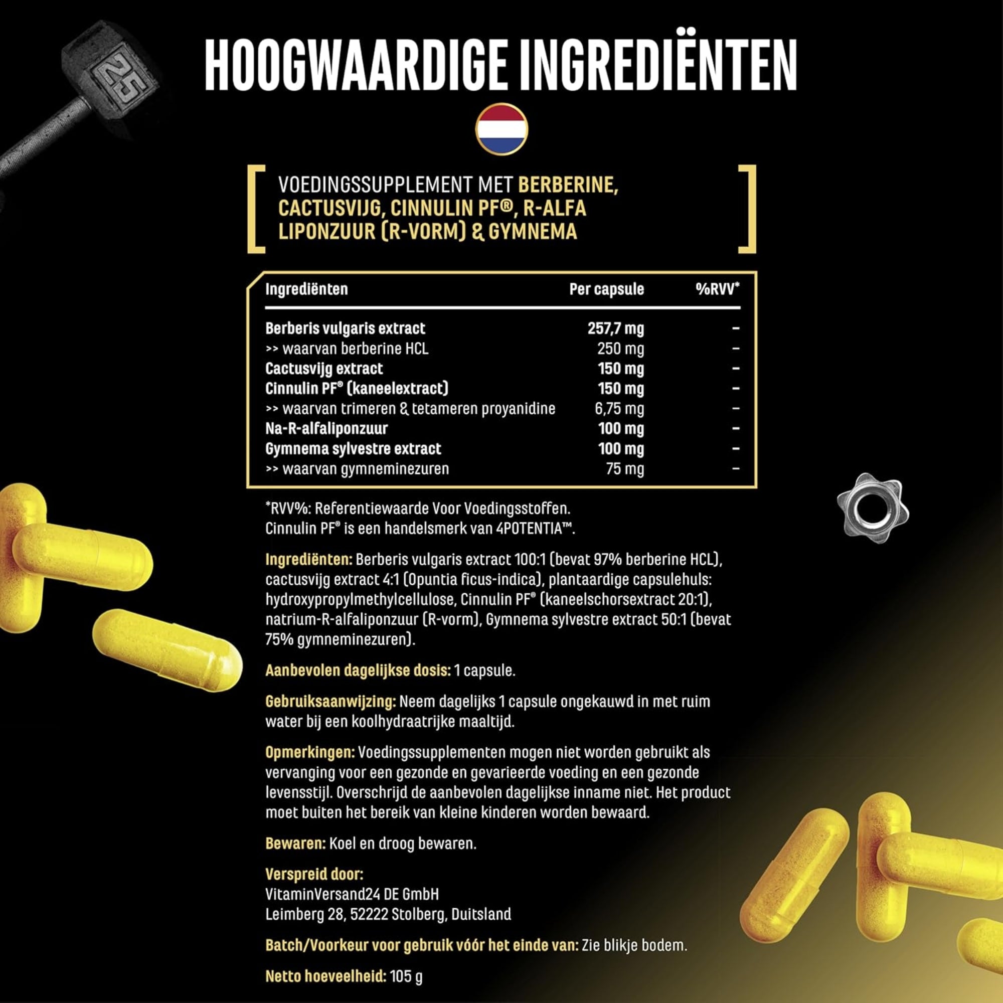 Invictus GDA (Glukoseformel) | 120 Kapseln | German Elite Nutrition