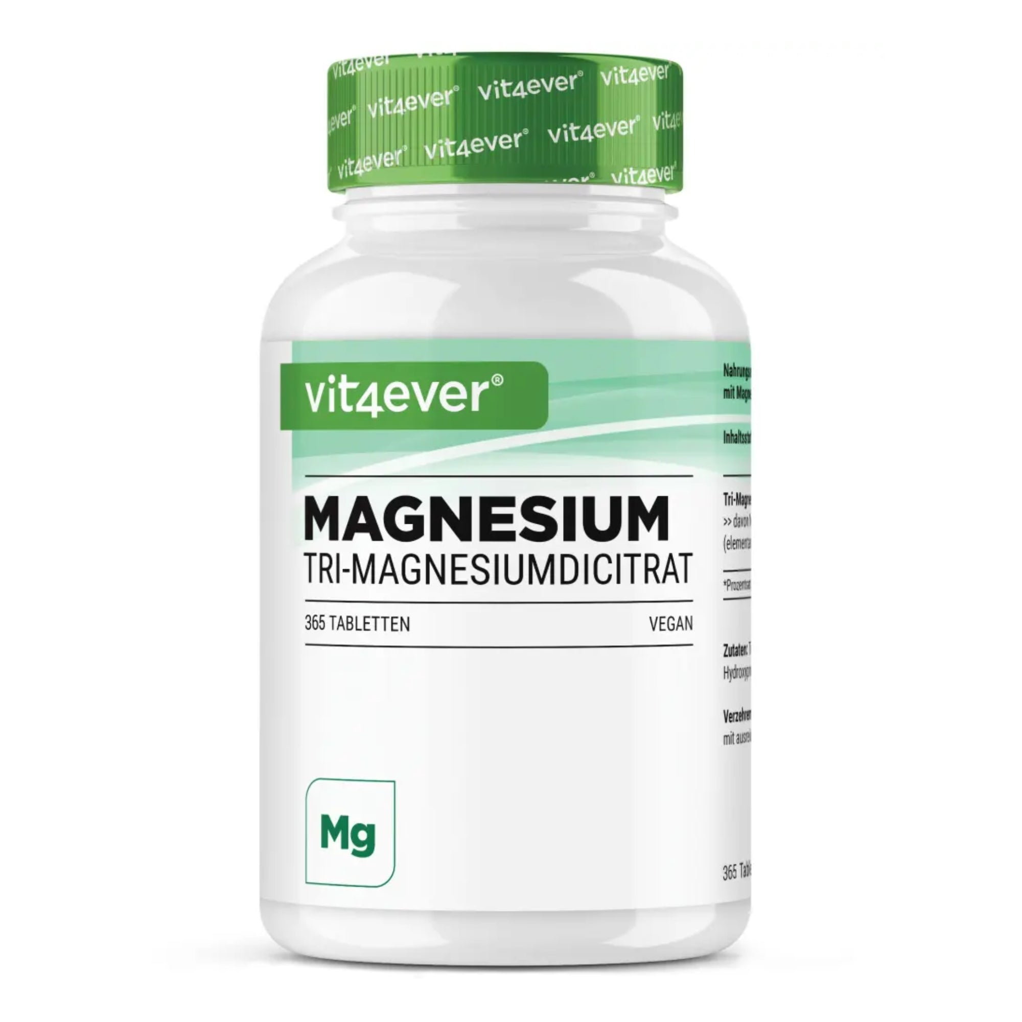 Tri-Magnesiumcitraat | 365 Capsules | Vit4ever