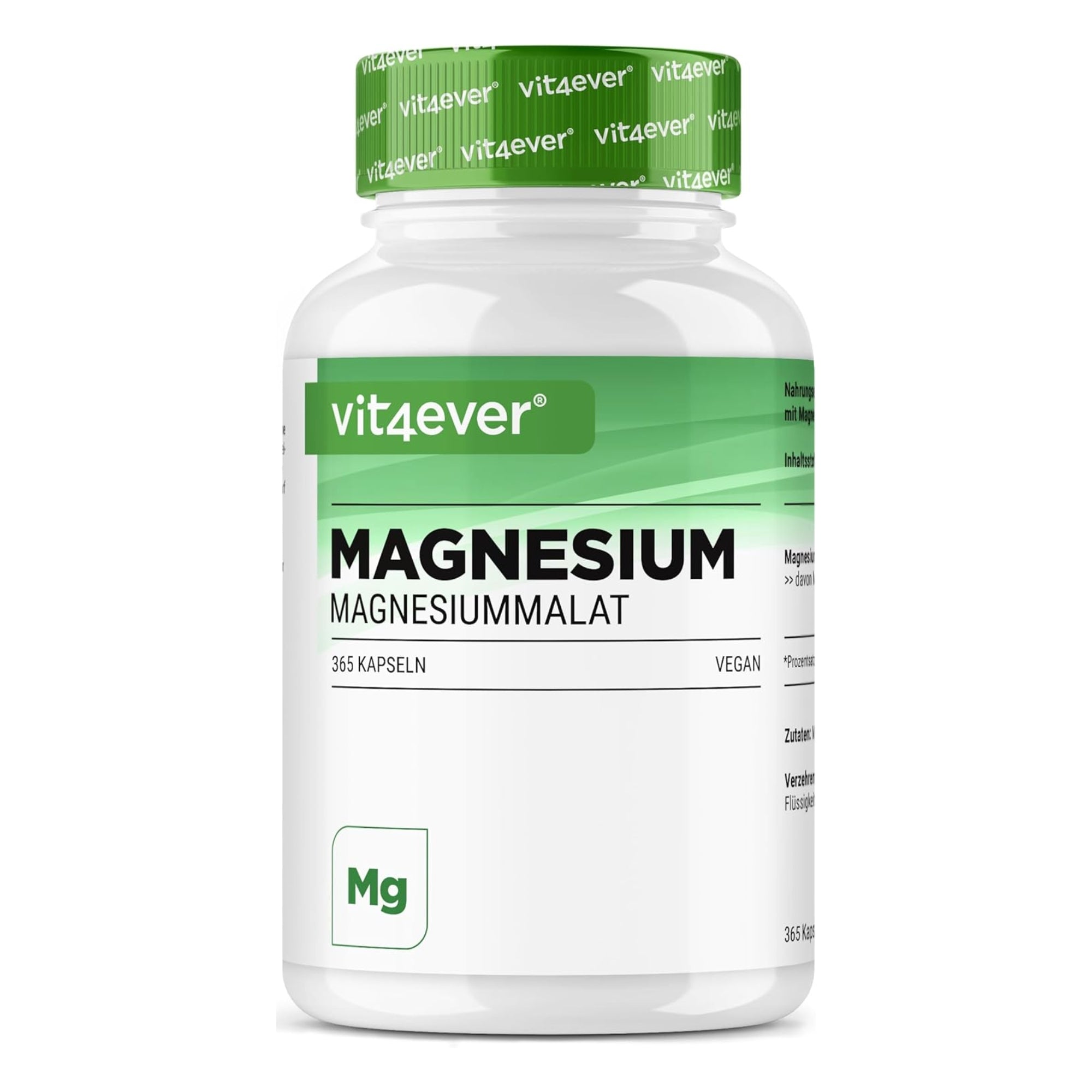 Magnesiummalaat | 240 tabletten of 365 capsules | Vit4ever