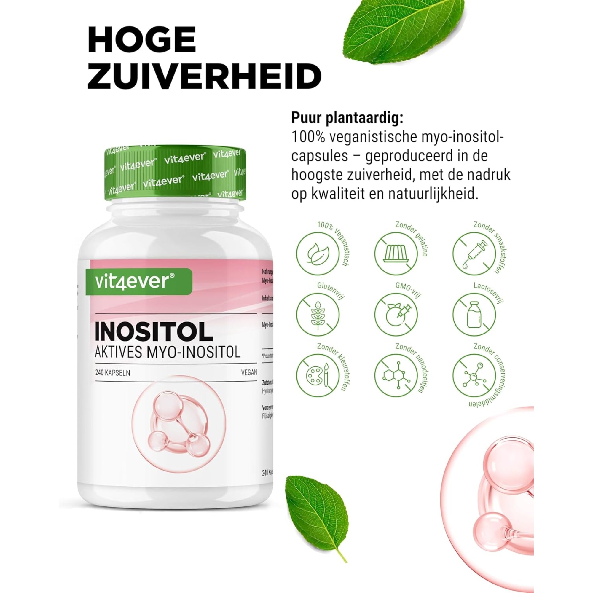 Myo-Inositol 750mg | 240 Capsules | Vit4ever