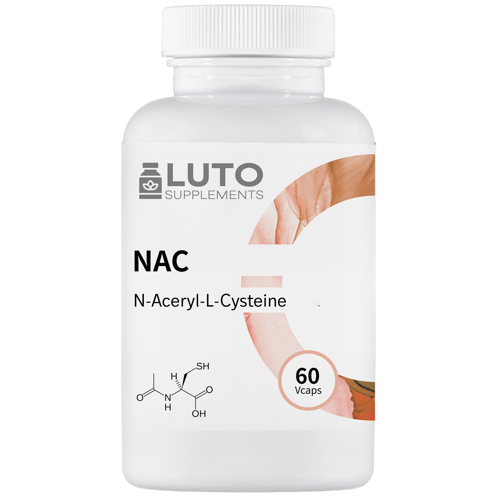 LUTO Supplements NAC N-Acetyl-L-Cysteïne 900mg 60 capsules met choline, silicium en biotine | kopen in Nederland en België