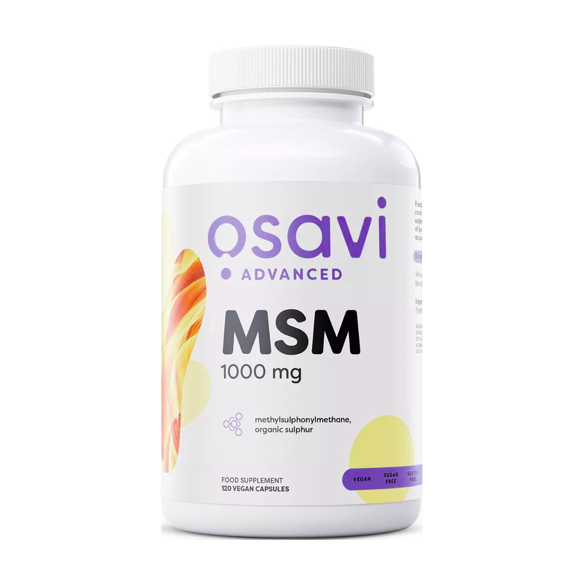 MSM | Methylsulfonylmethan | 2000 mg | 120 vegane Kapseln | Osavi