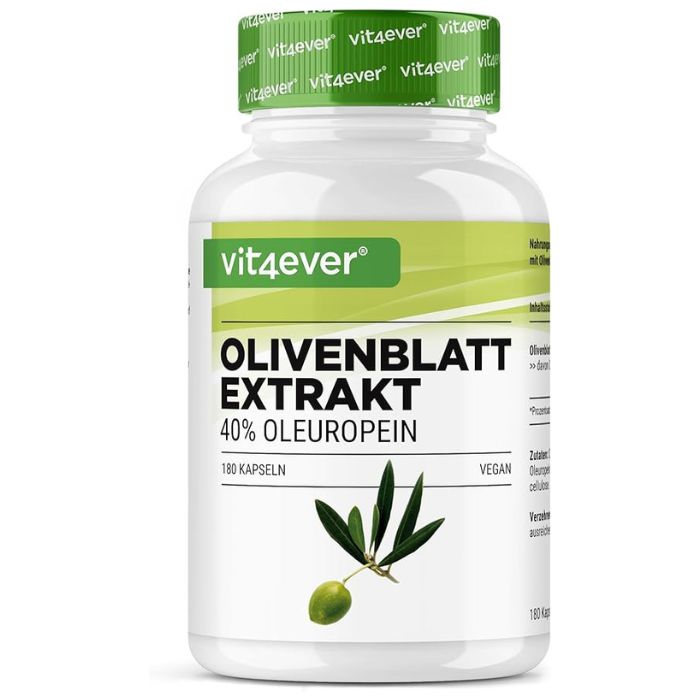 Olijfbladextract (40% Oleuropeïne) 650mg | 180 capsules | Vit4ever