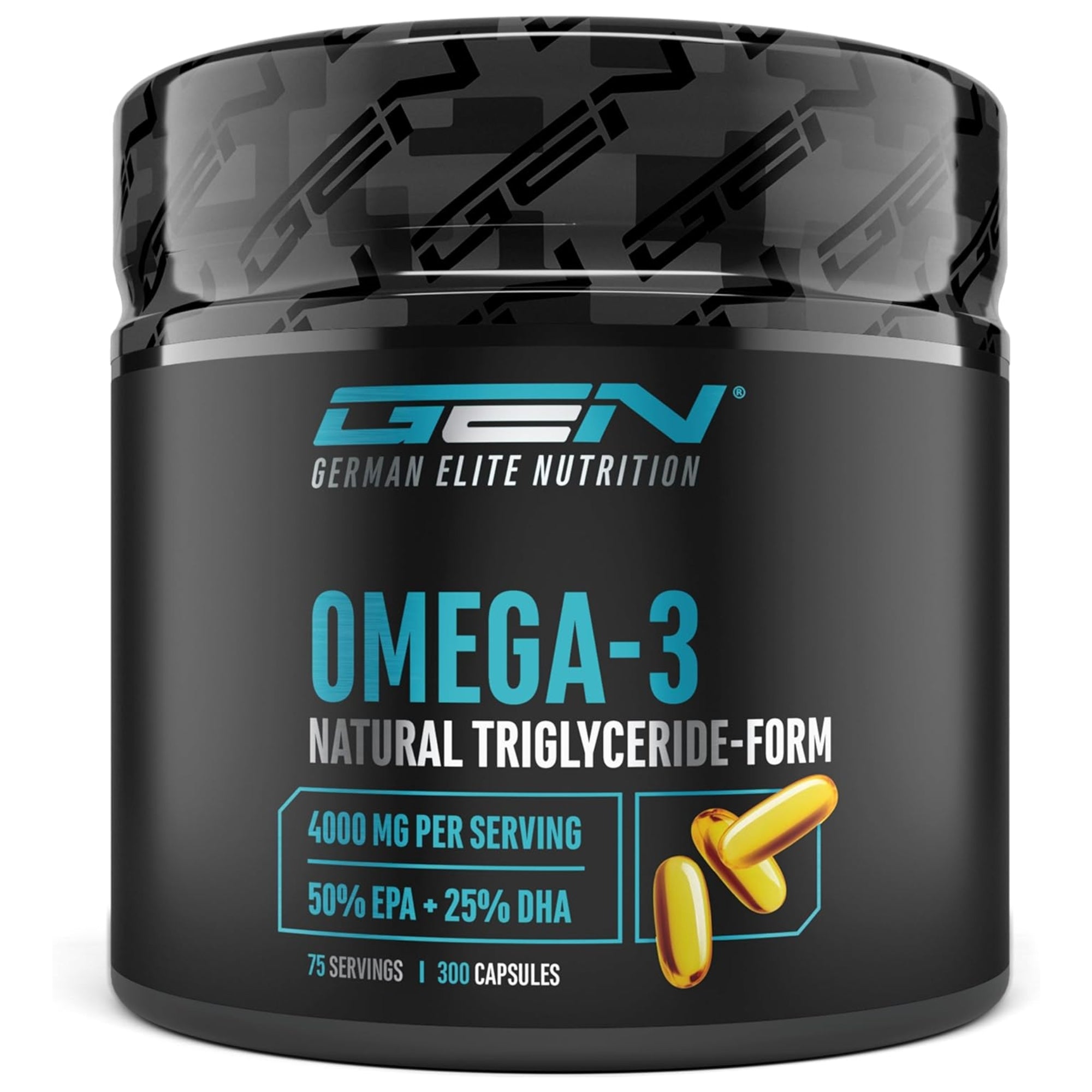 Omega-3 Ultra Caps (EPA & DHA in triglyceridenvorm) 4000mg | 300 softgels | German Elite Nutrition