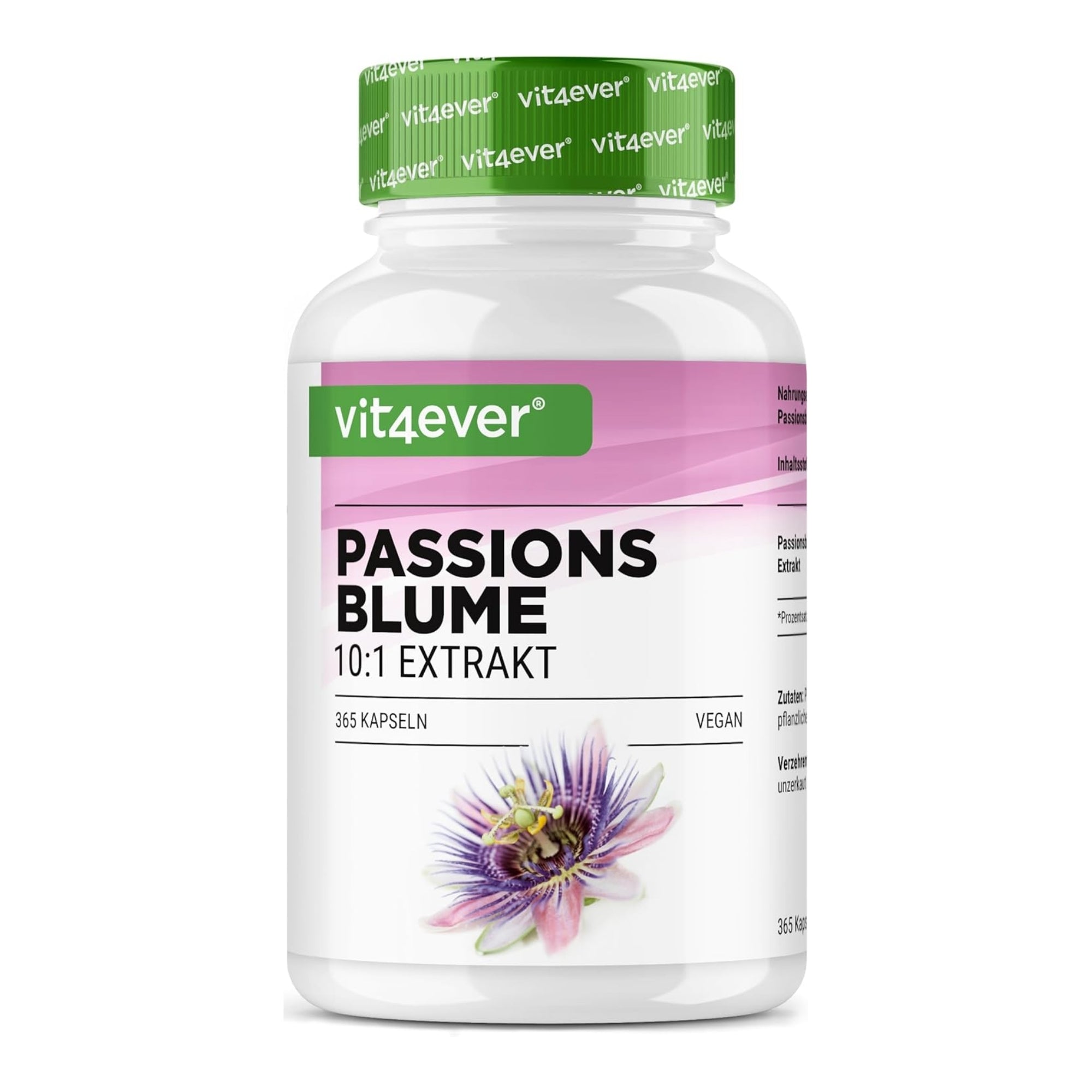 Passiebloem 10:1 Extract | 365 capsules | Vit4ever