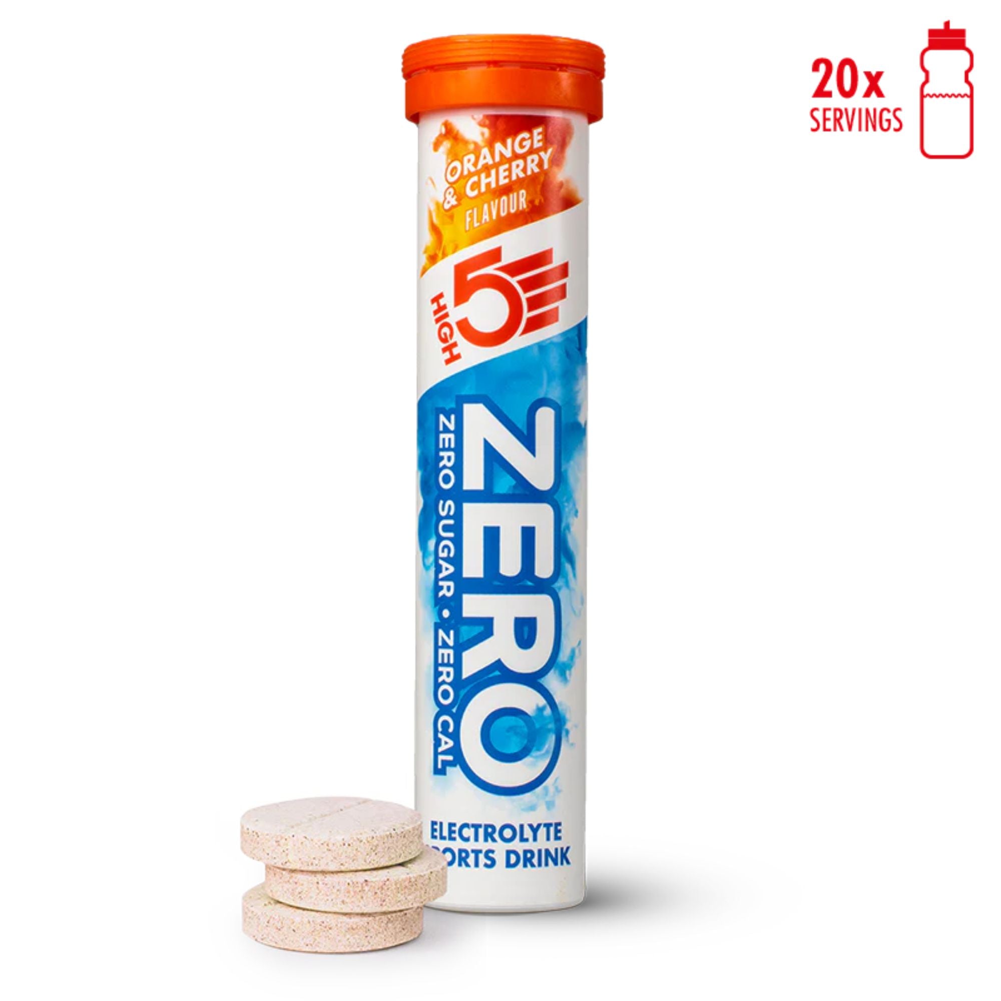 HIGH5 ZERO Orange & Cherry | elektrolyten bruistabletten