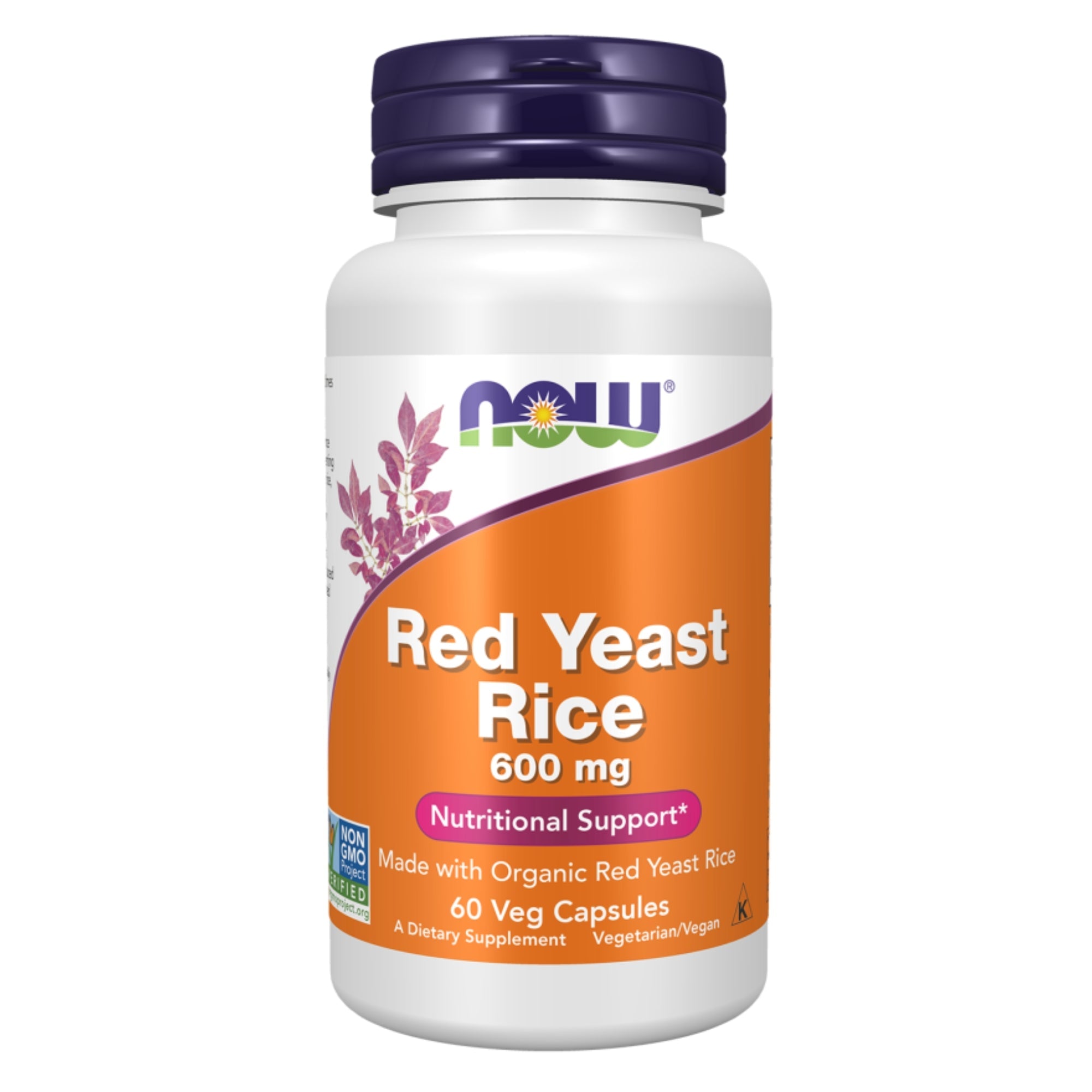 Rode Gist Rijst 600mg | 60 vegan capsules | NOW Foods