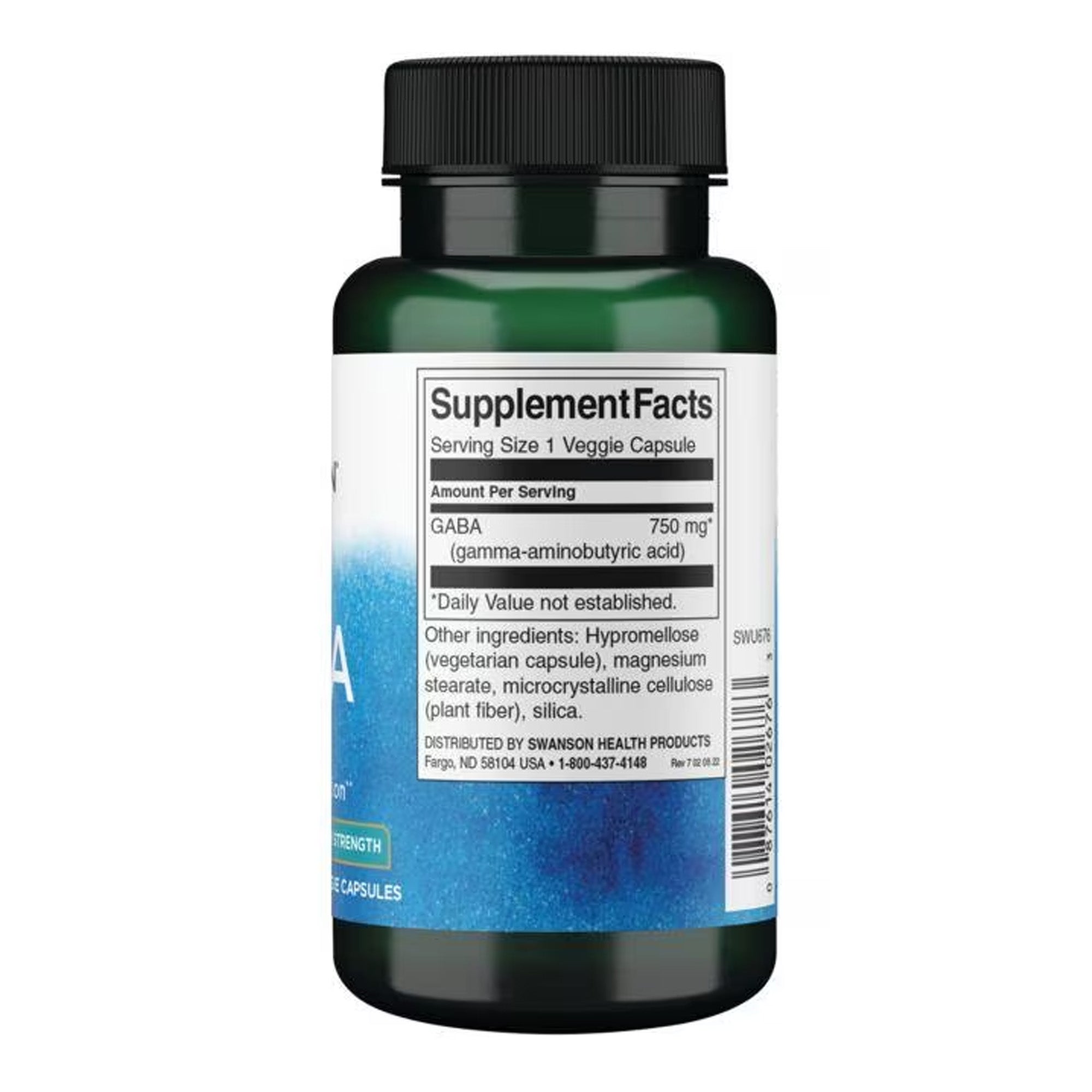 GABA Maximum Strength 750mg | 60 capsules | Swanson