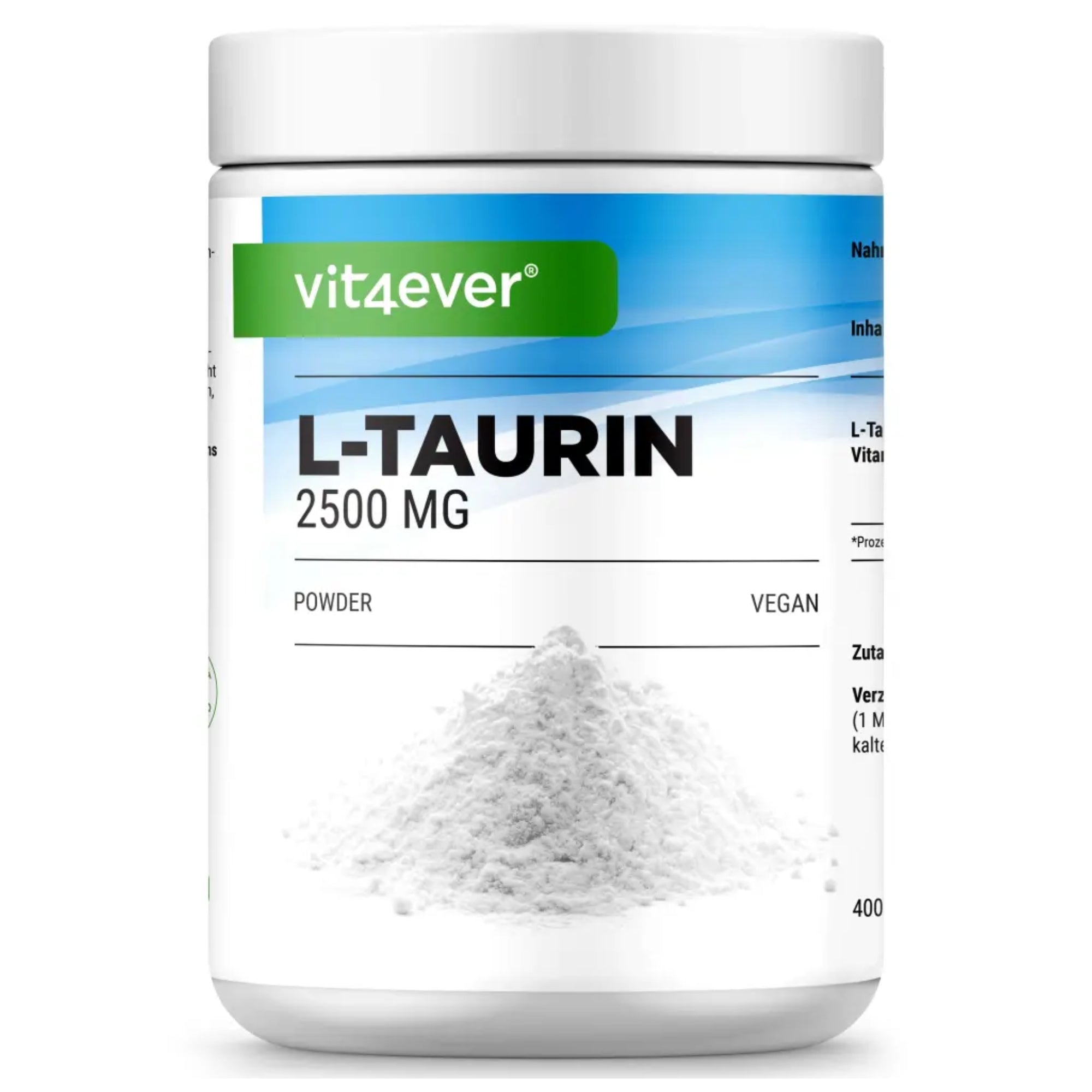 Taurin Pulver 2500 mg | 1000 g | Vit4ever