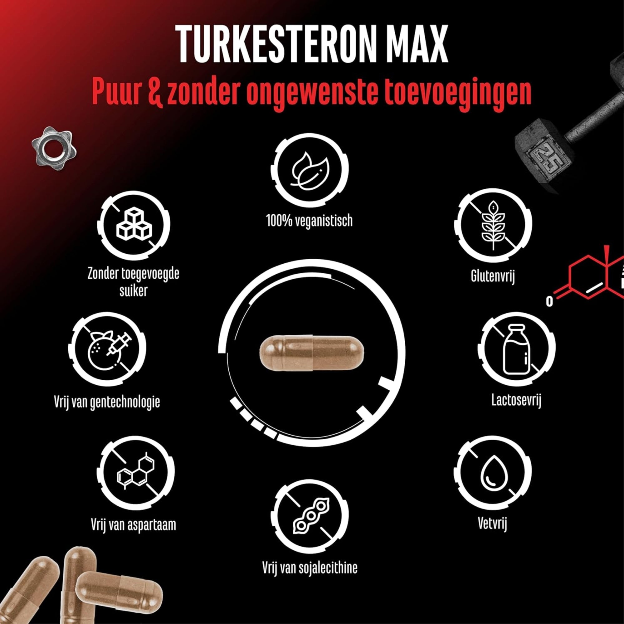 Turkesteron Max (Ajuga Turkestanica-Extrakt) 1510 mg | 120 Kapseln | German Elite Nutrition