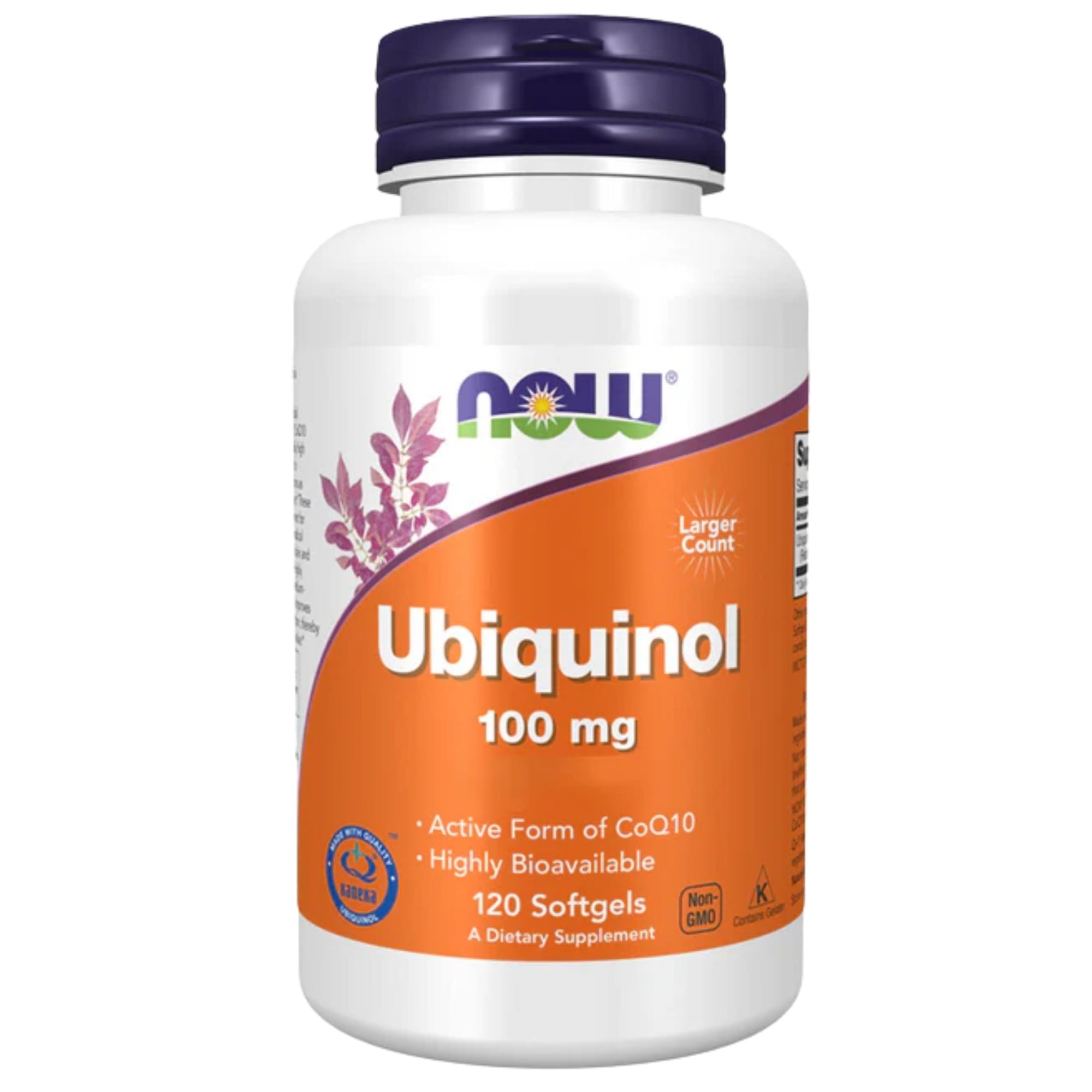 Ubiquinol | 100mg per softgel | 120 softgels | NOW Foods