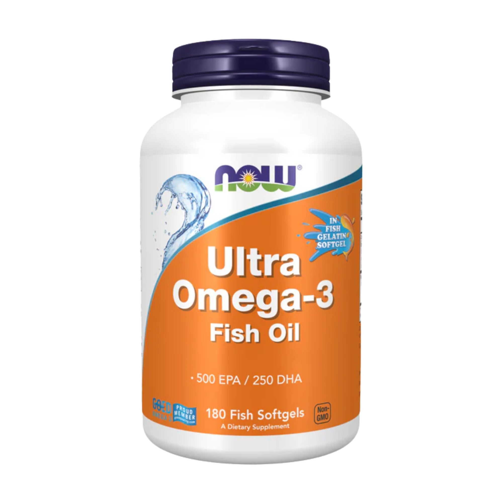 Ultra omega-3 visolie 1000mg EPA + 500mg DHA | 90 of 180 softgels | NOW Foods