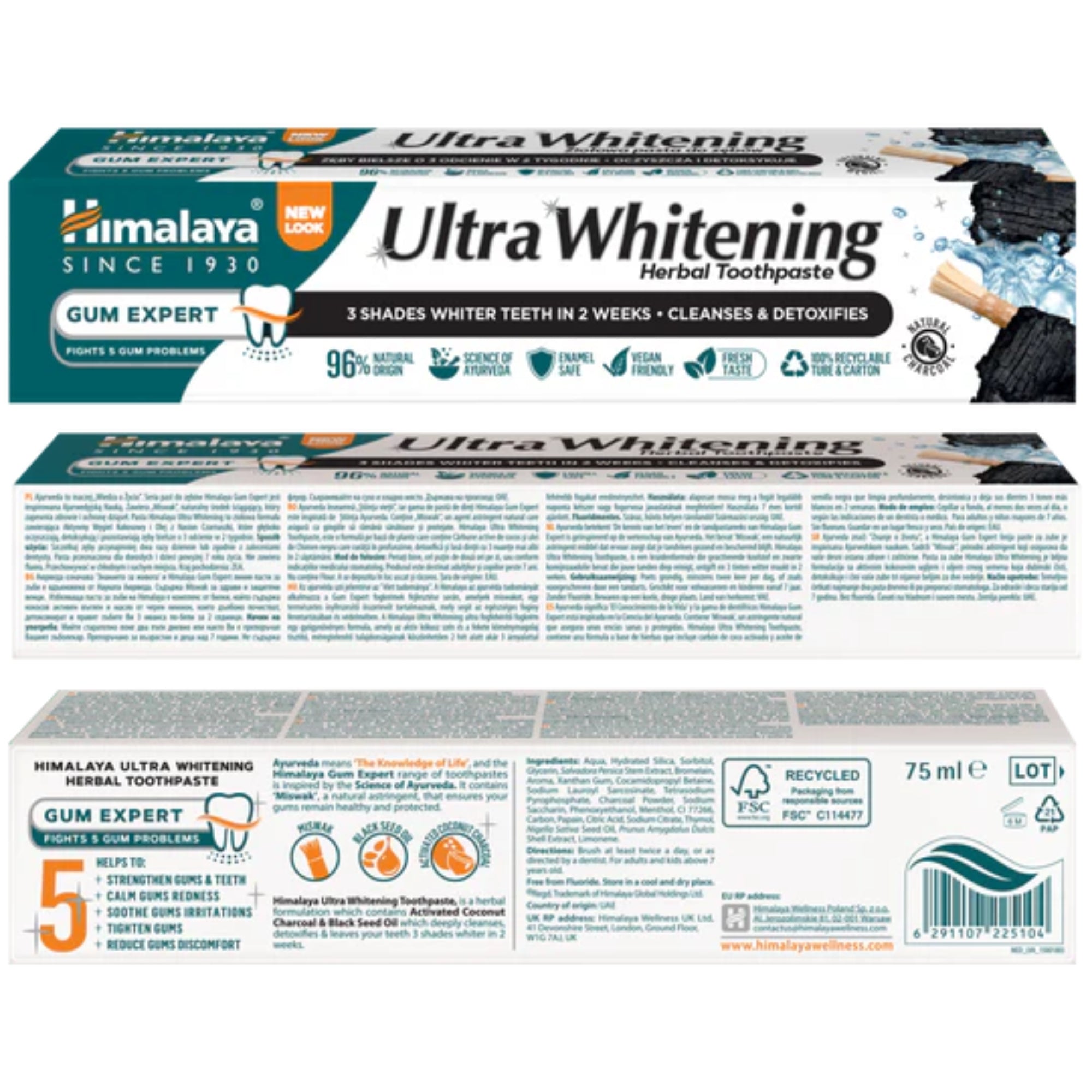 Ultra Whitening Zahnpasta | 75 ml | Himalayas