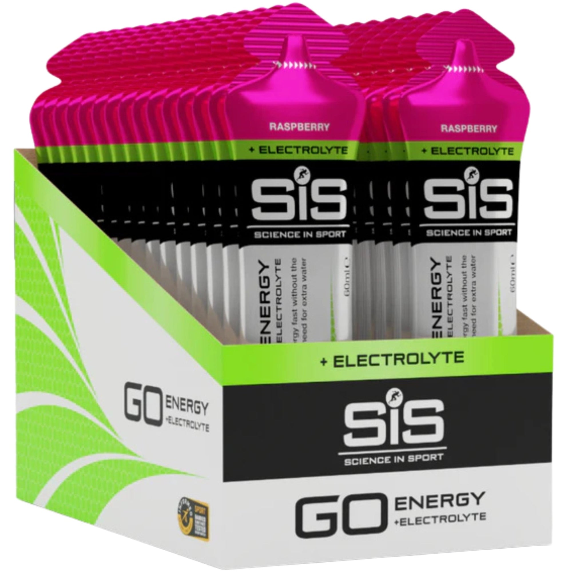SiS Go Isotonic Energygel + Electrolyte Raspberry - sportsupplement | kopen in Nederland en België #Inhoud_30_stuks