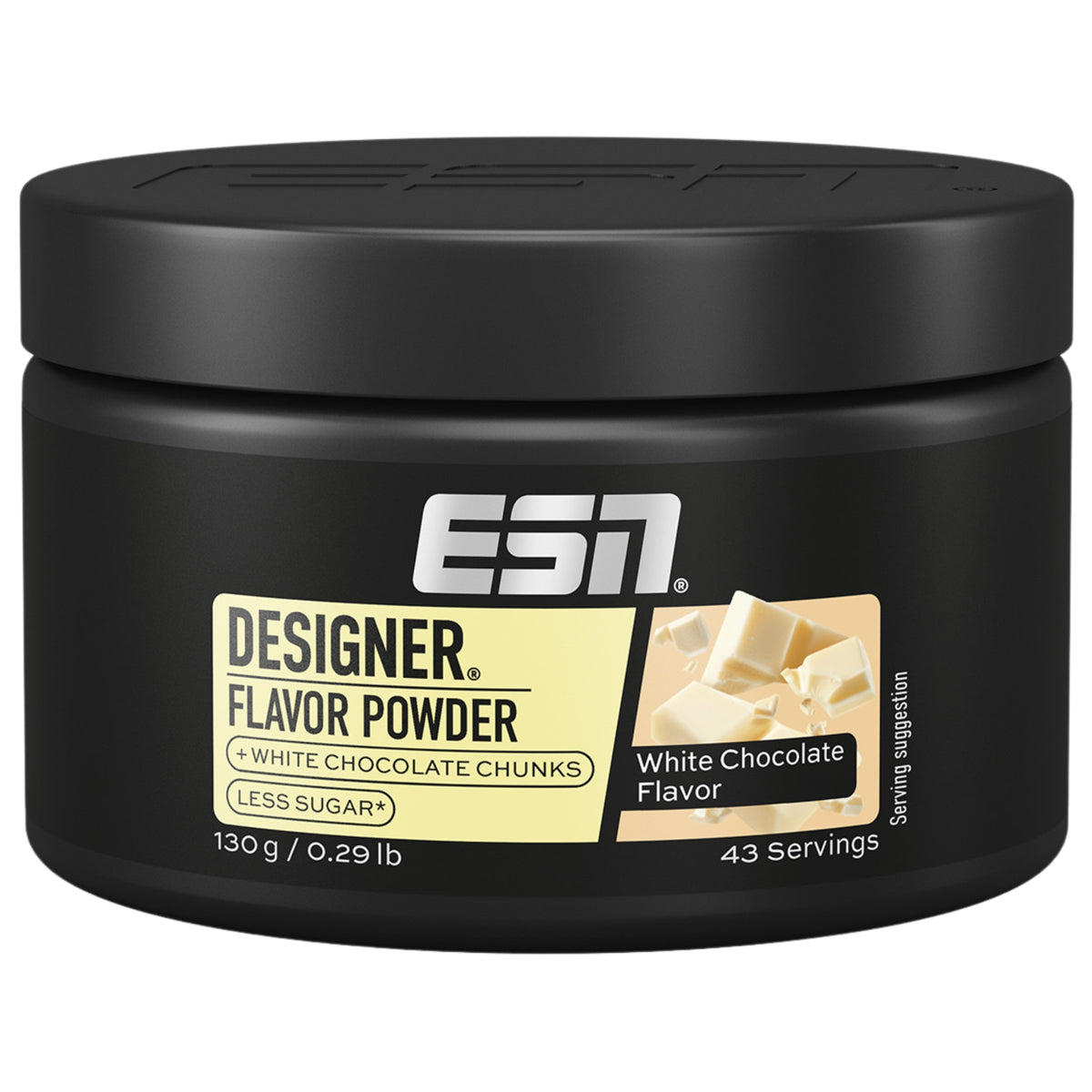 ESN Designer Flavor Powder White Chocolate 130g - sportsupplement | kopen in Nederland en België
