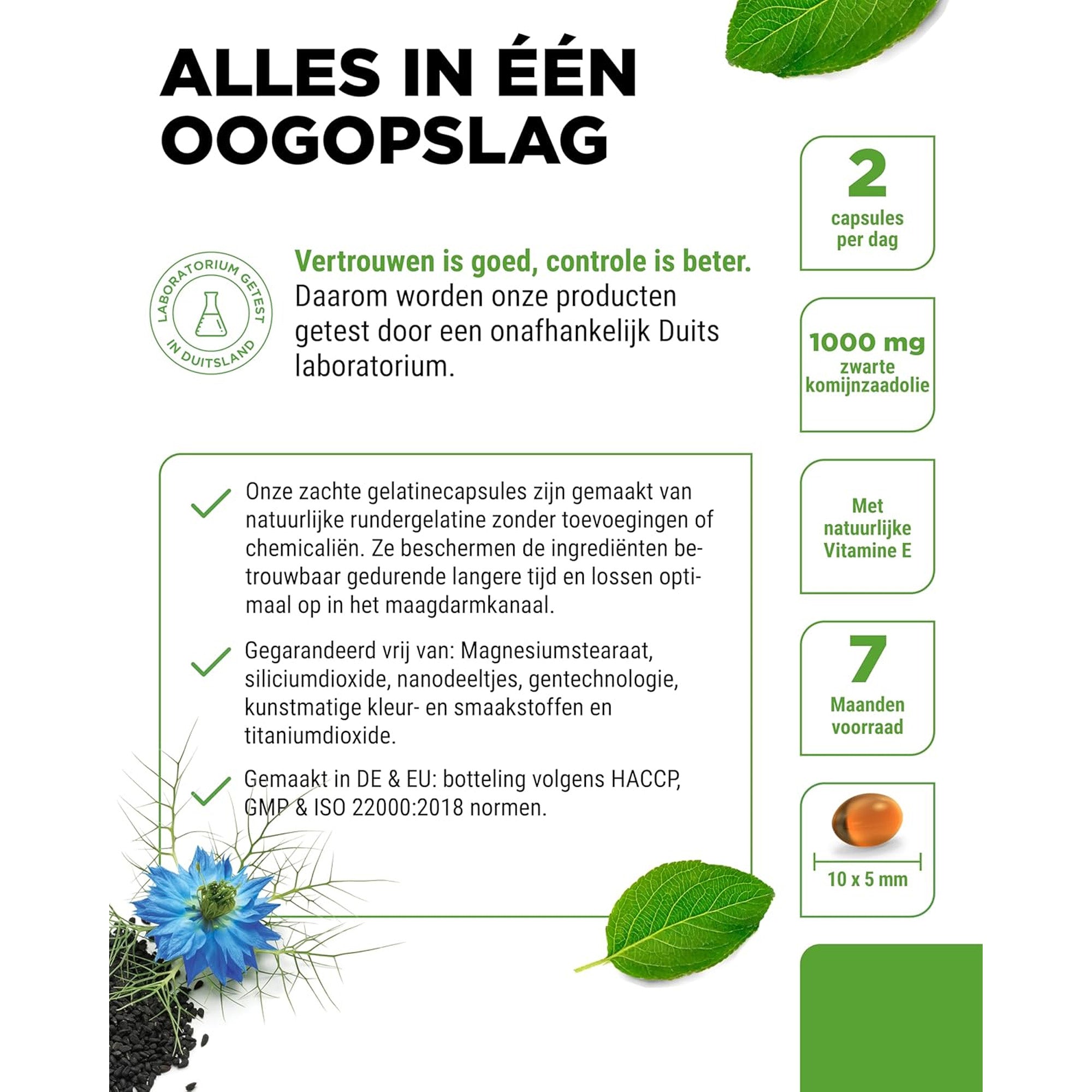 1000mg zwartekomijnzaadolie vit4ever